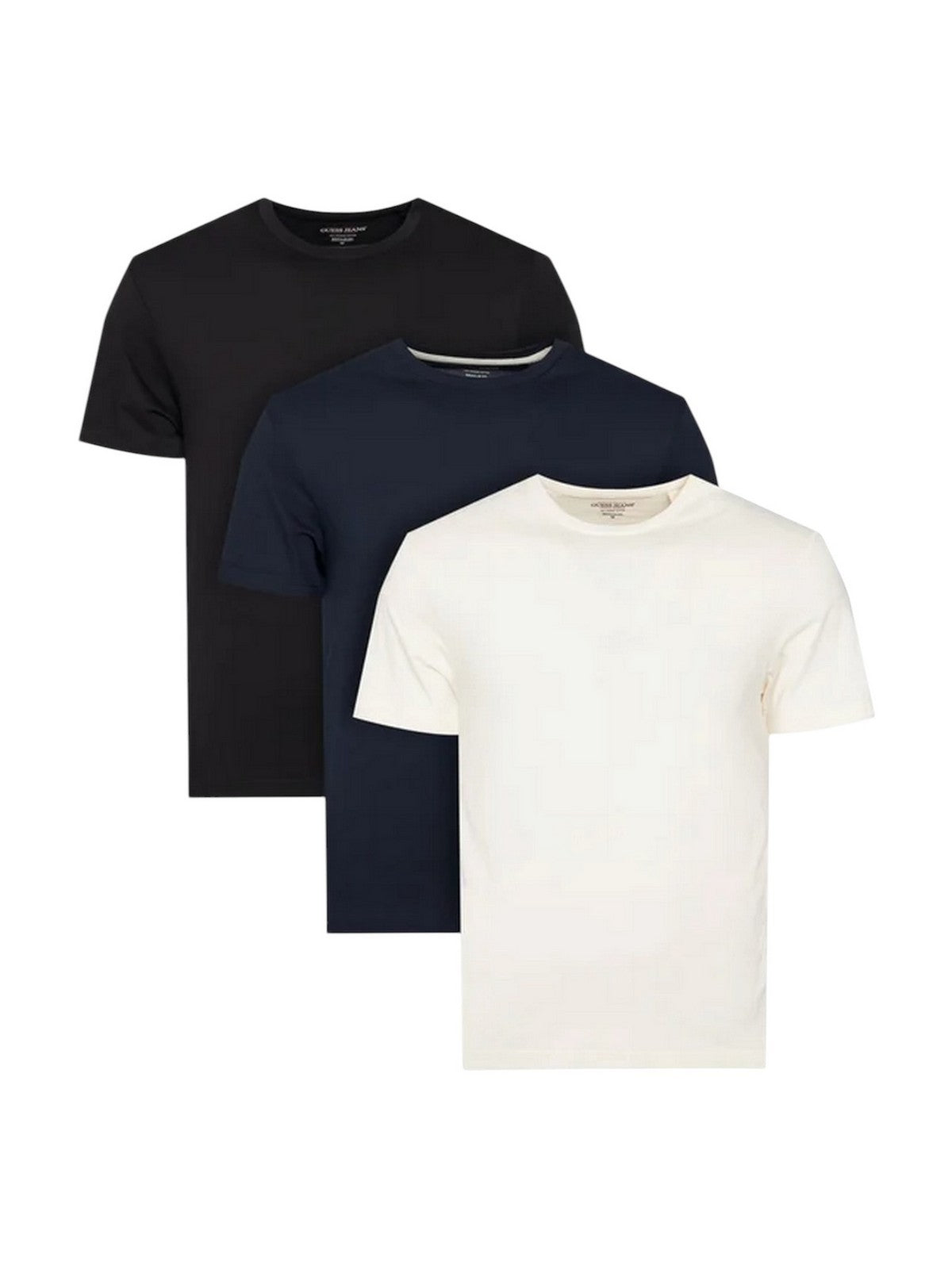 GUESS T-shirt Uomo 3P - GJ SS CN REG TEE M5BI81 I3Z11 FM63 OCEAN WHITE BLACK CO gioboutiqueweb