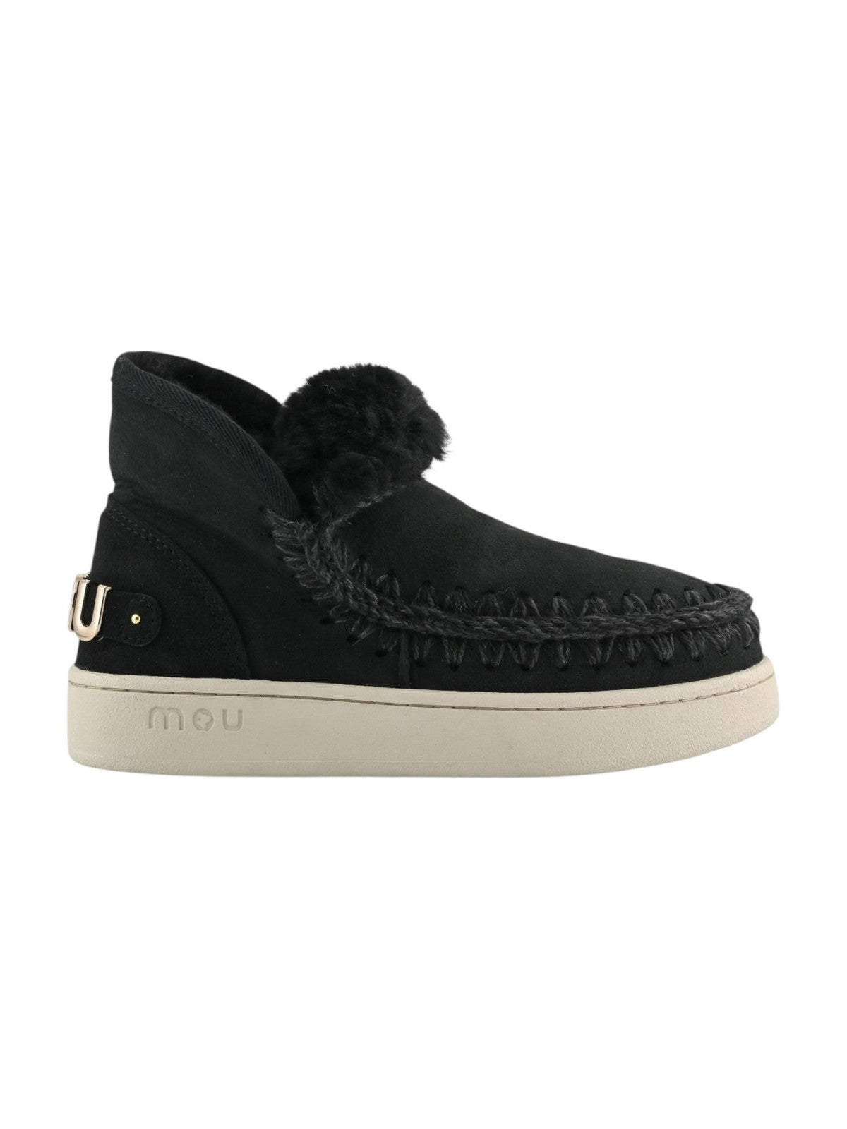 MOU Stivali e Stivaletti Donna New eskimo sneaker suede - let MU.FW741001A BKBK BLACK gioboutiqueweb