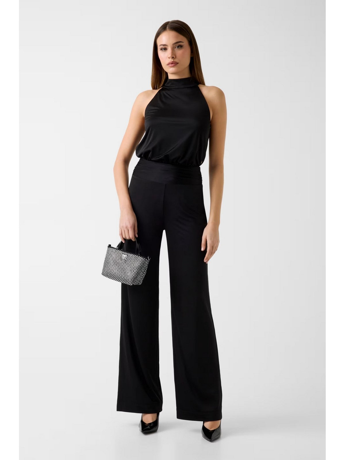 GUESS Tuta Donna SL CHARLINE OVERALL W6GK12 K2937 JBLK Jet Black A996 gioboutiqueweb