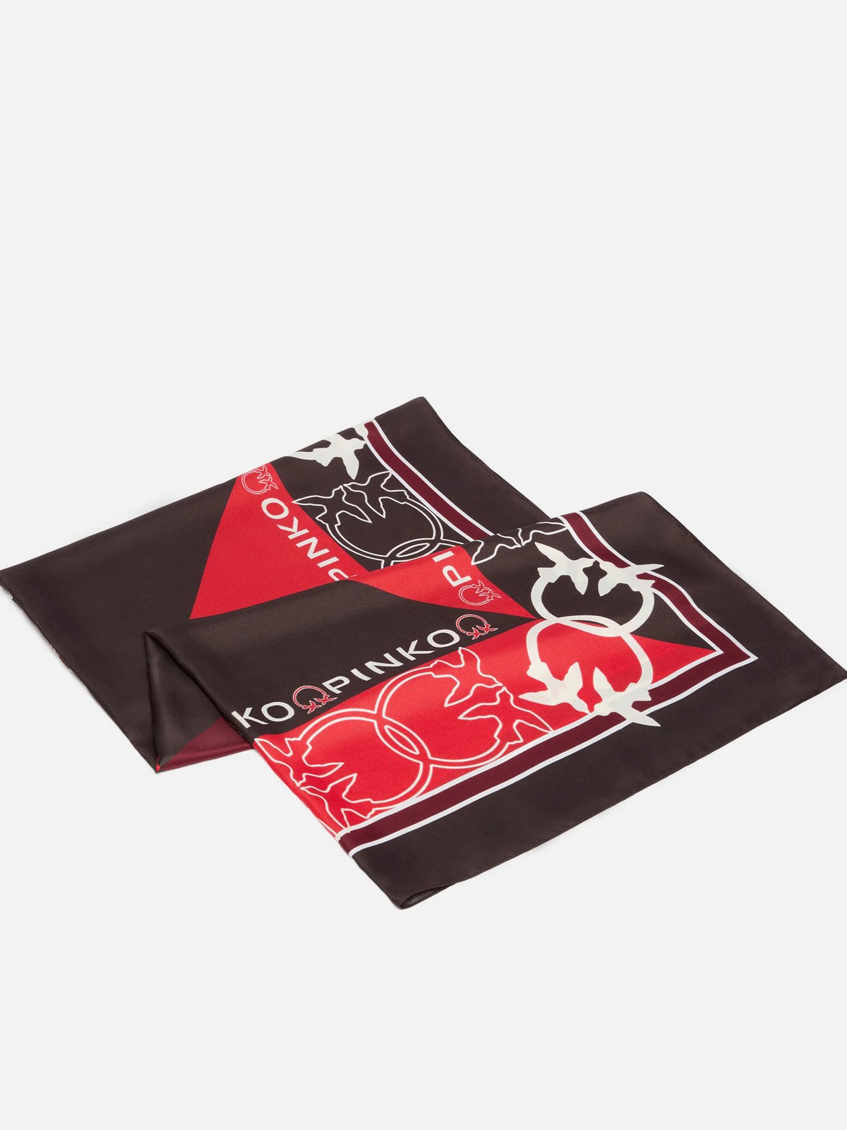 PINKO Foulard Donna LIMBO FOULARD TWILL STAMPA GEO 106656-A39M YR3 MULT.VIOLA/ROSSO gioboutiqueweb