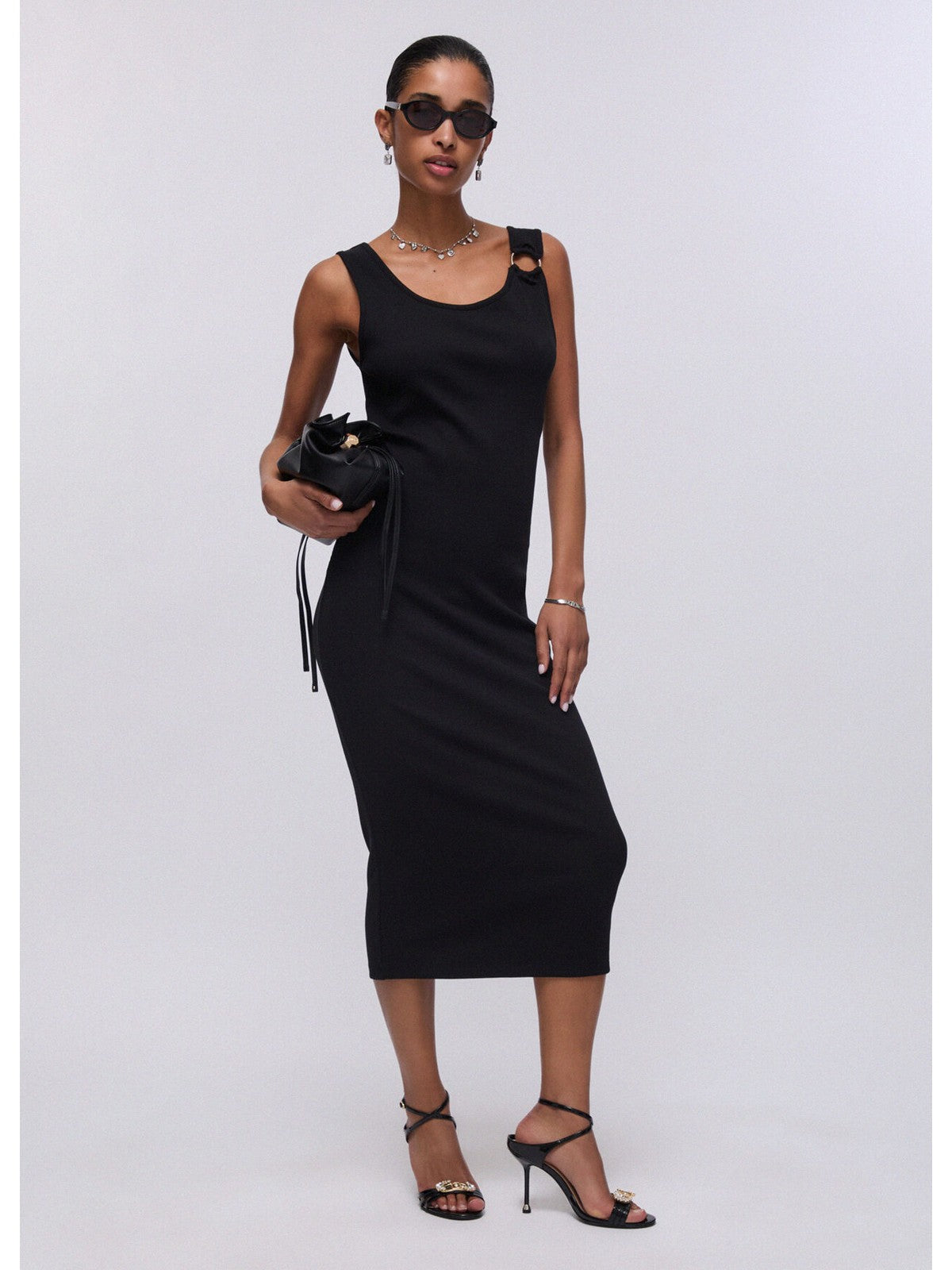 LIU JO BEACHWEAR Abito Donna  VA6129J4822 22222 Nero gioboutiqueweb