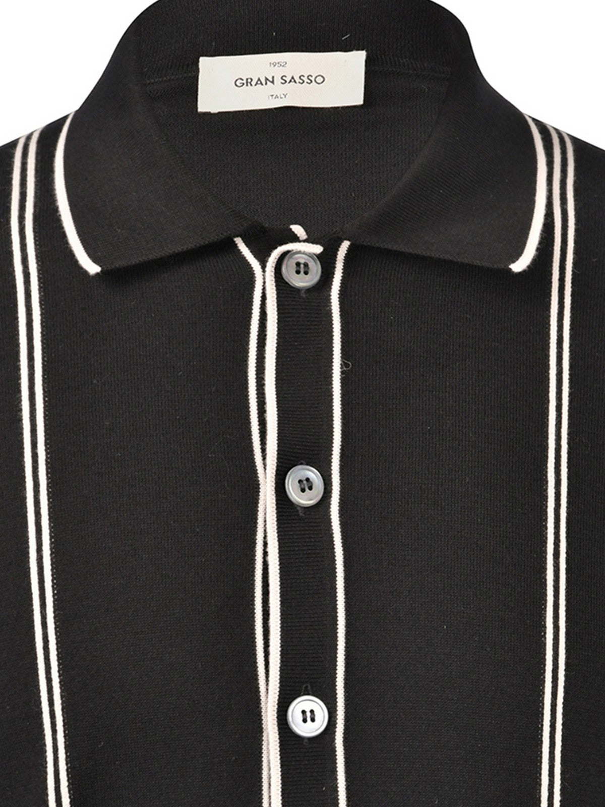 GRAN SASSO Camicia Uomo  59135/18041 099 Nero gioboutiqueweb