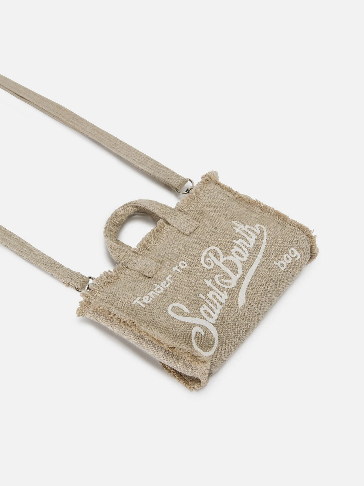 MC2 SAINT BARTH Pochette Donna  PHONE BAG LINEN 01139L LINEN 11 BEIGE gioboutiqueweb
