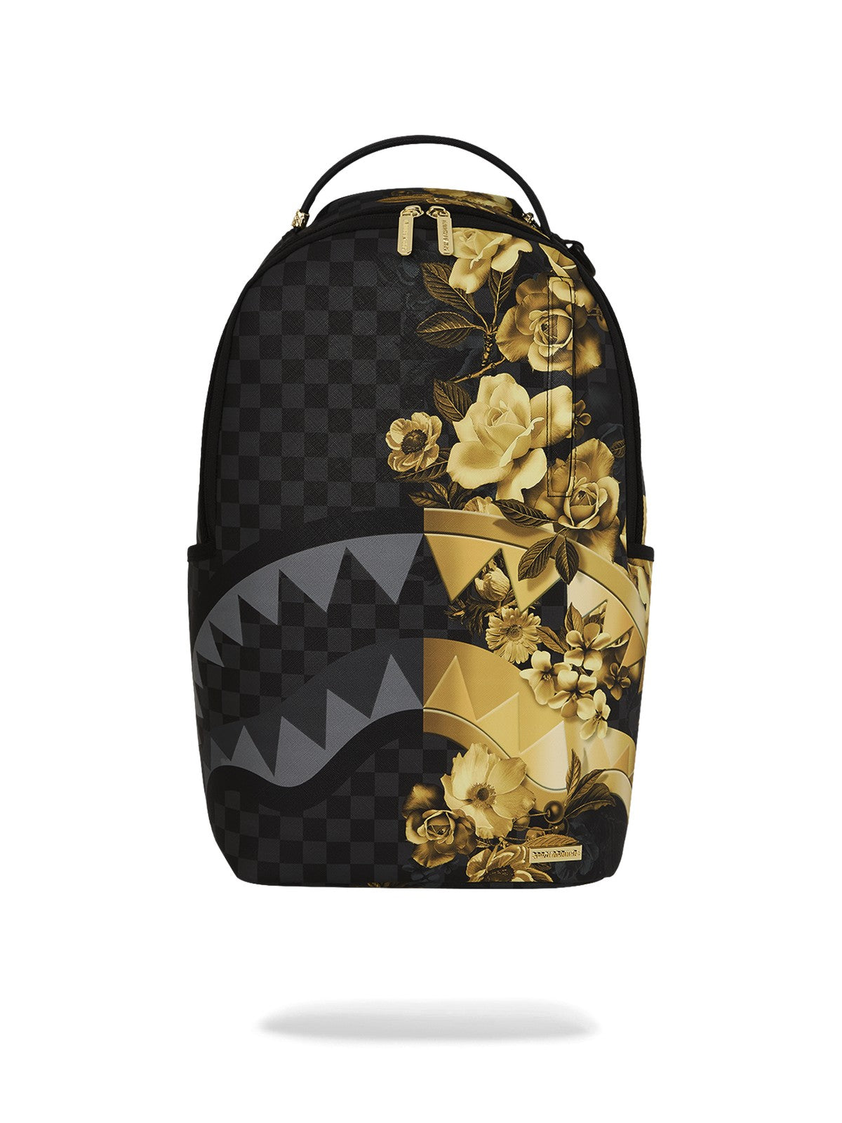 SPRAYGROUND Zaino Unisex adulto GOLD FLORAL REMIX DLXSV BACKPACK 910B8683NSZ Nero gioboutiqueweb