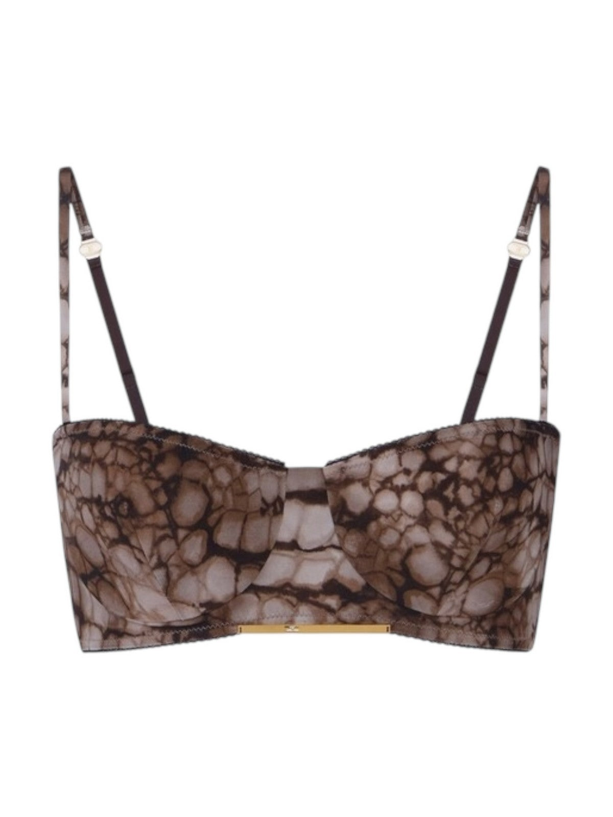 ELISABETTA FRANCHI Top Donna  RG00761E2 644 CACAO gioboutiqueweb