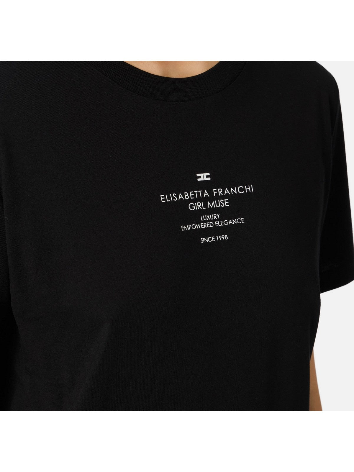 ELISABETTA FRANCHI T-shirt Donna  MA63D56E2 110 Nero gioboutiqueweb