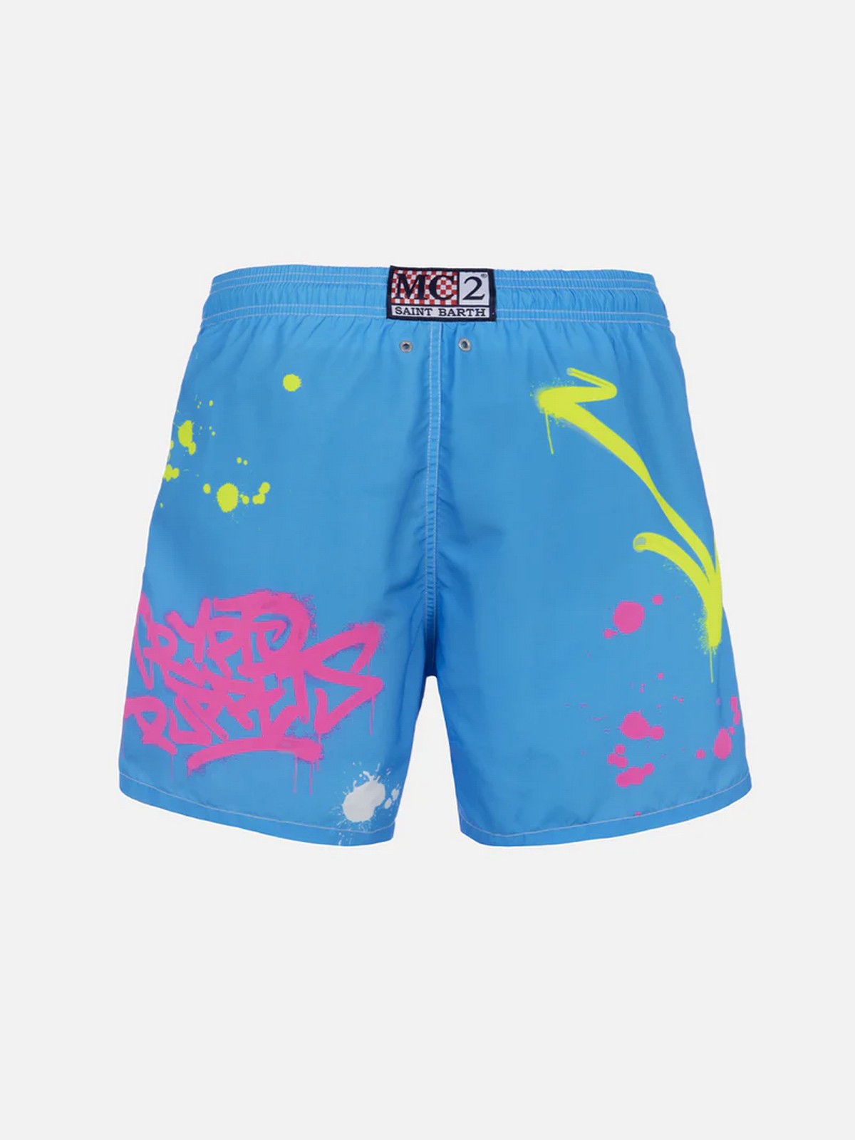 MC2 SAINT BARTH Costume da bagno Uomo  GUSTAVIA PLACED PRINT 04377F Blu
