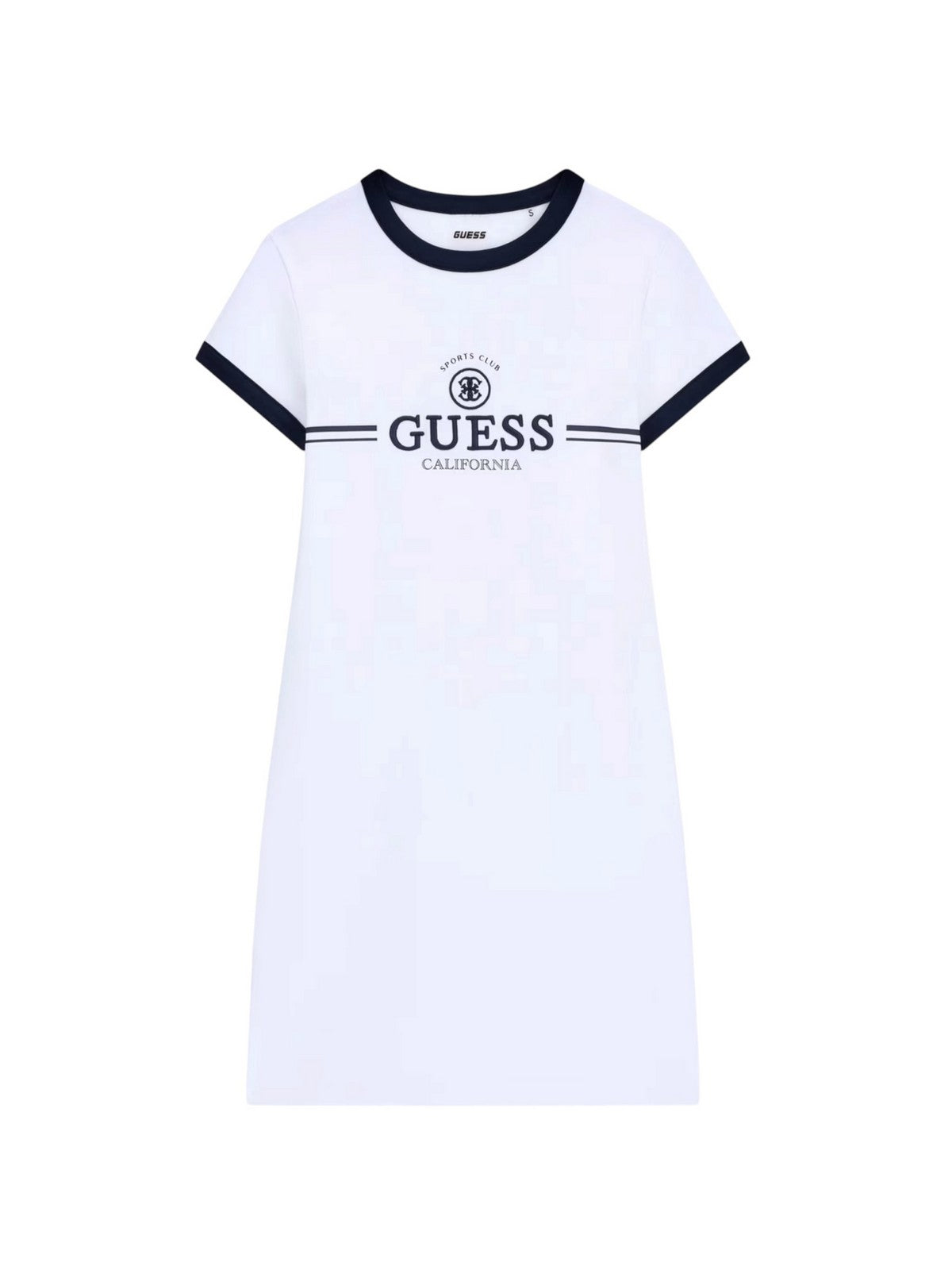 GUESS SPORT Abito Donna MILA SS SHORT DRESS V6GK05 K2988 G011 PURE WHITE