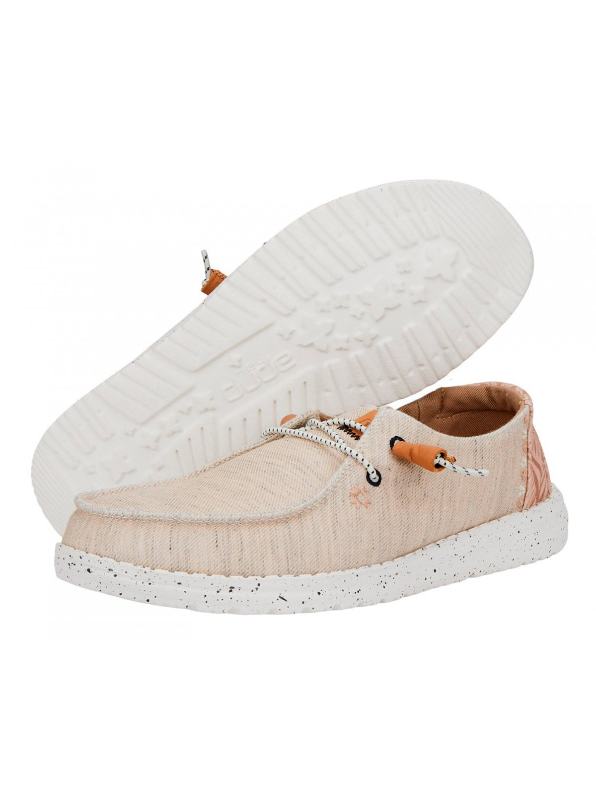 HEY DUDE Mocassino Donna Wendy Heathered Slub HD.40753 100 Bianco gioboutiqueweb