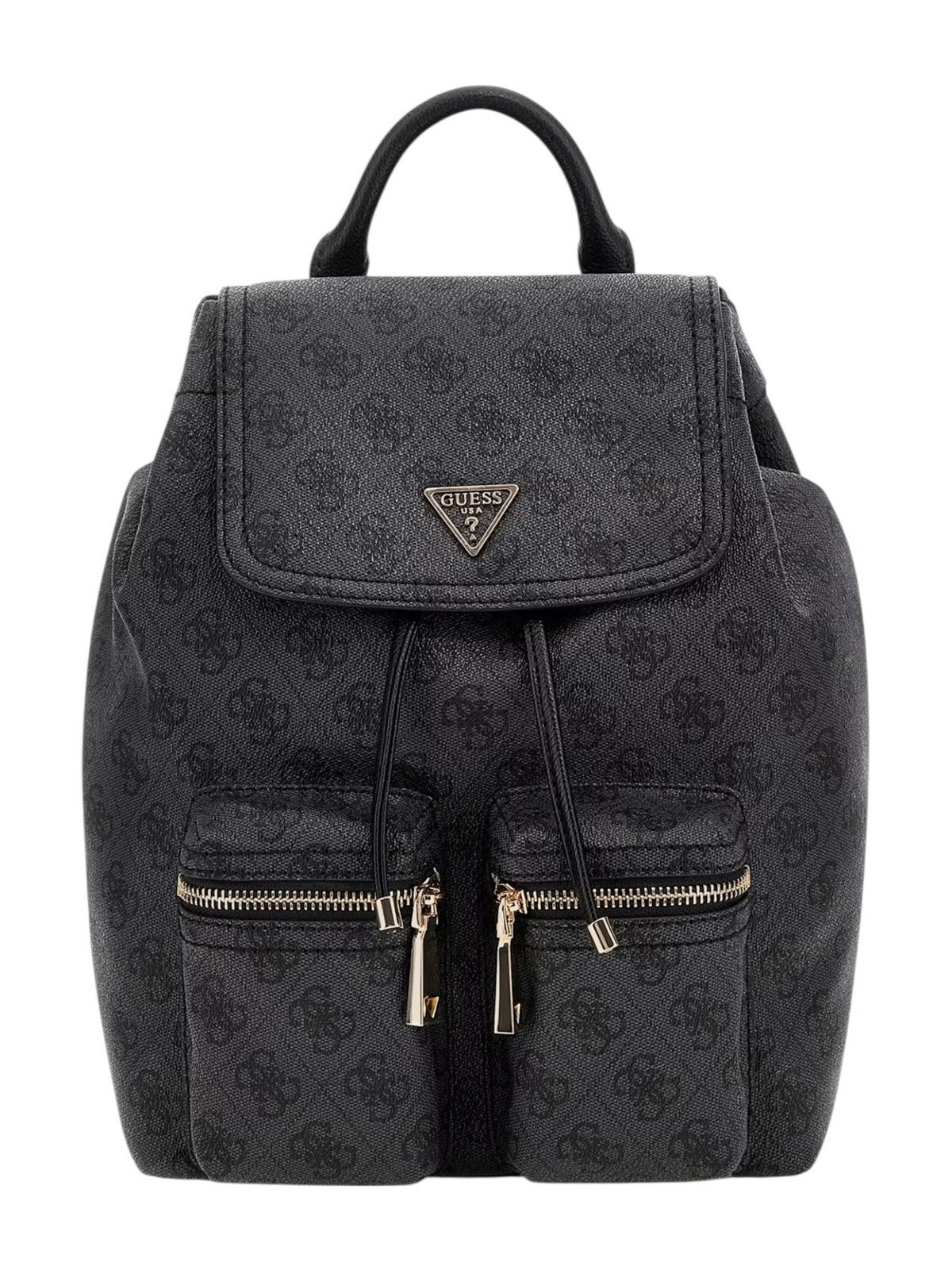GUESS Zaino Donna MANHATTAN II FLAP BACKPACK HWSG71 18310 CLO COAL LOGO gioboutiqueweb