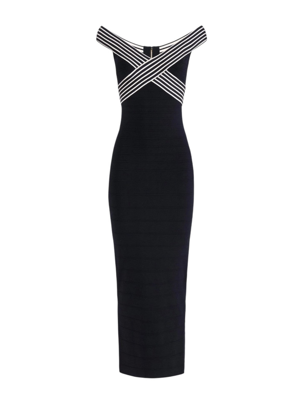ELISABETTA FRANCHI Abito Donna  AM75S61E2 685 NERO/BURRO gioboutiqueweb