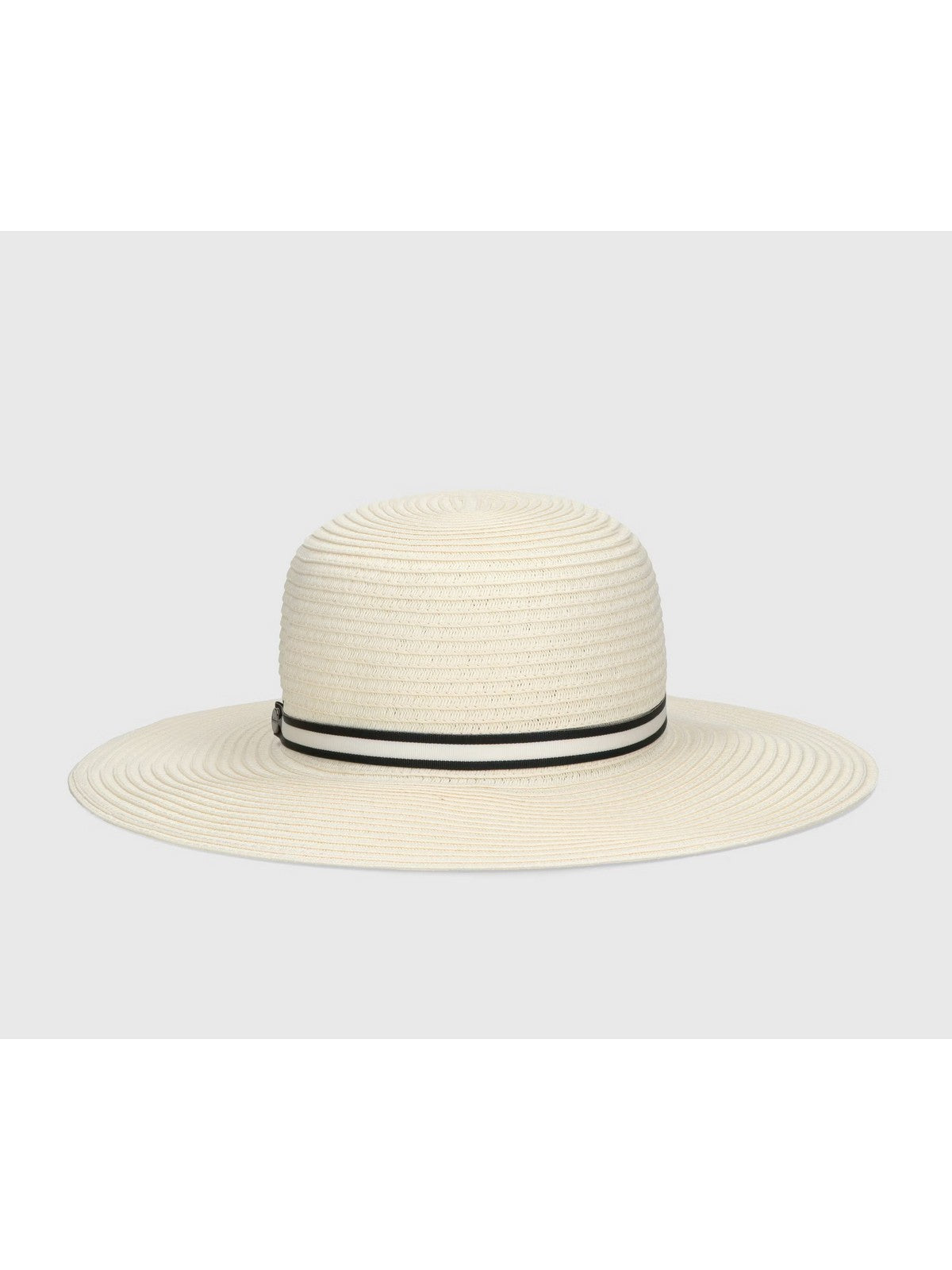 BORSALINO Cappello Donna  2194 07G4 Panna cinta a righe nero/panna gioboutiqueweb