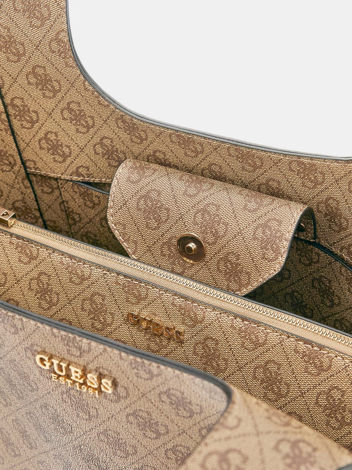 GUESS Borsa Donna CALISTA 2 IN 1 TOTE HWSG73 34220 LTL LATTE LOGO