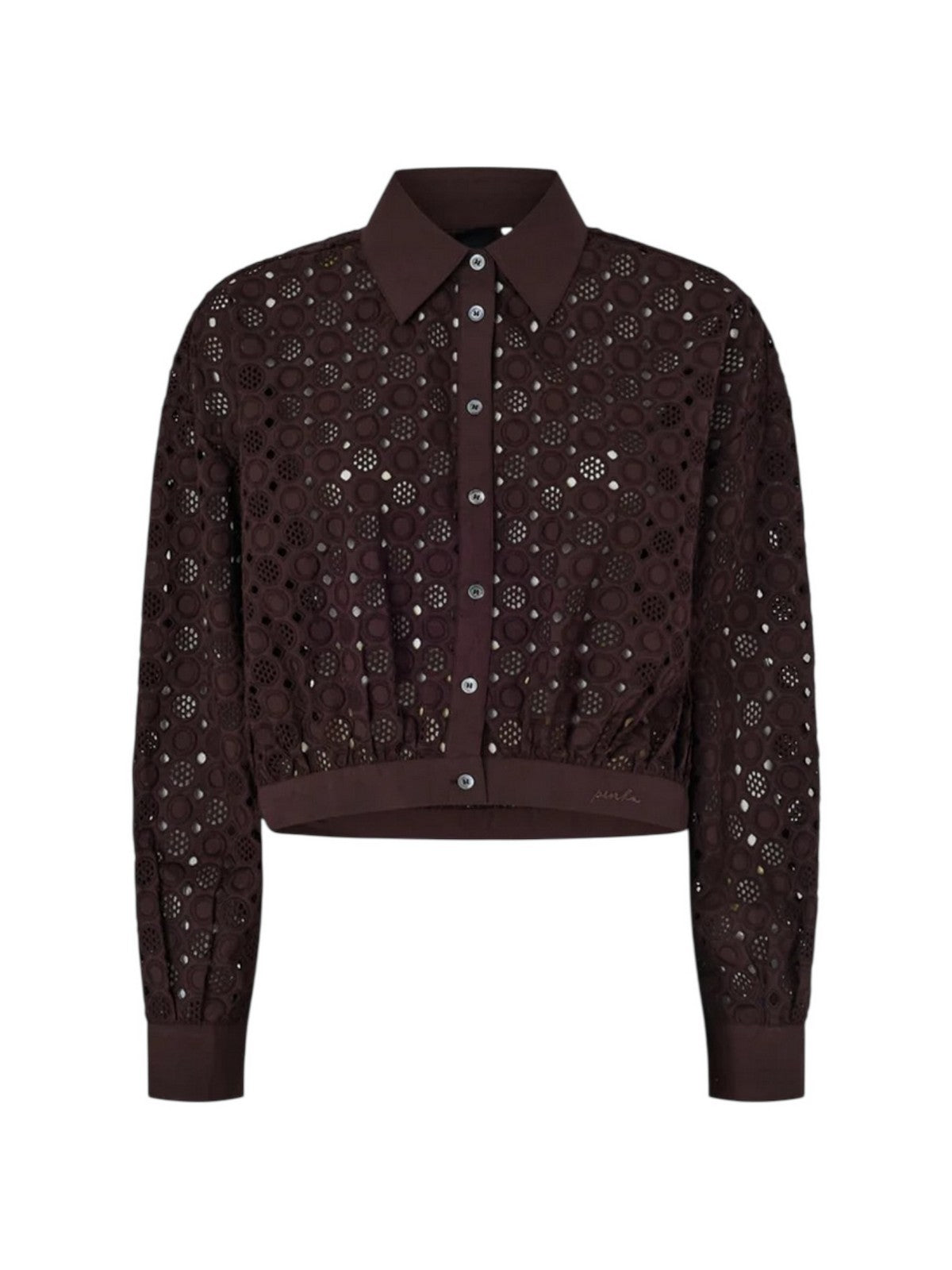 PINKO Camicia Donna CHARITA CAMICIA 106277-A35P M28 Marrone gioboutiqueweb