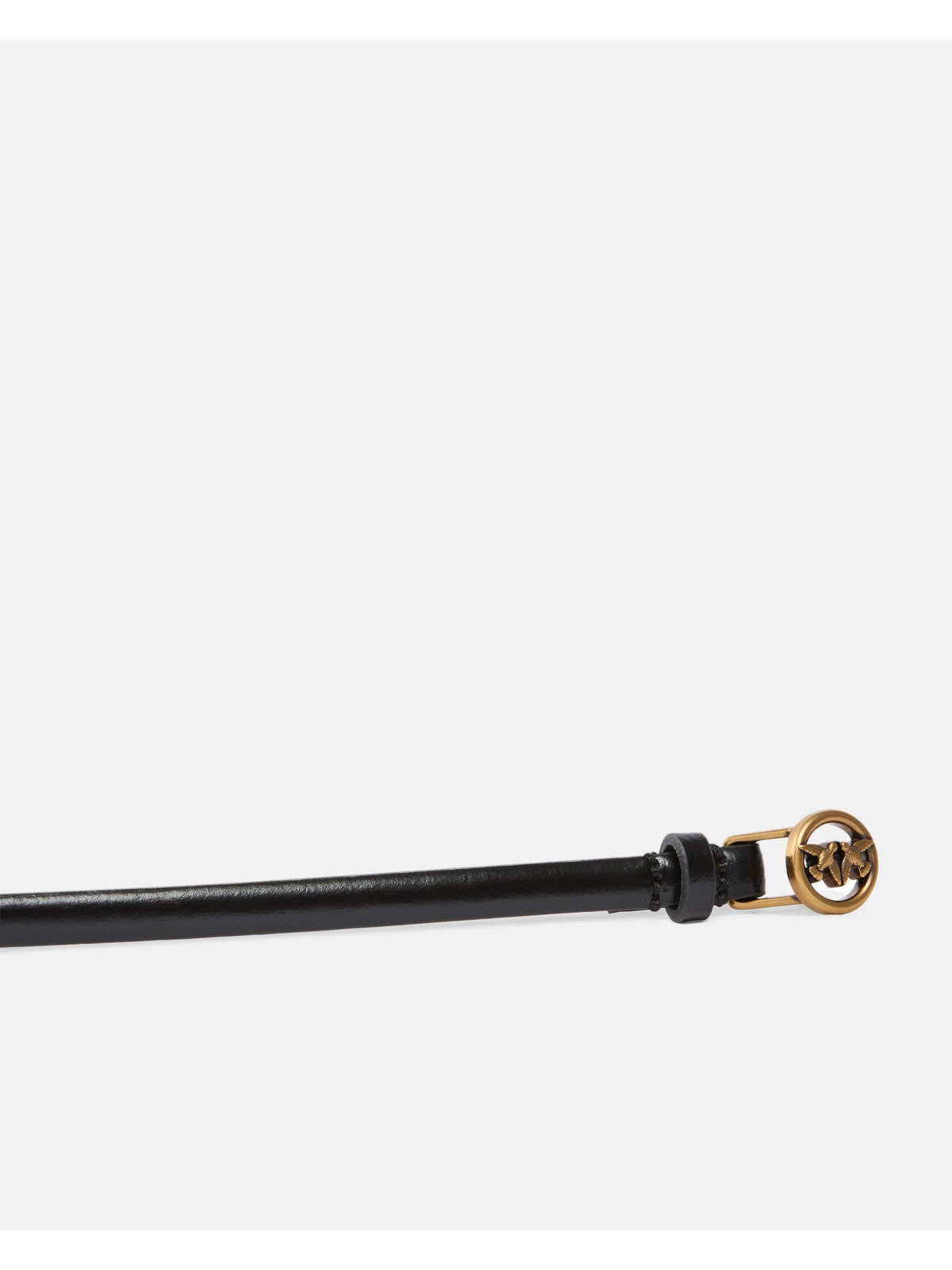 PINKO Cintura Donna THIN BELT H1 105481-A2QP Z99Q NERO-ANTIQUE GOLD gioboutiqueweb