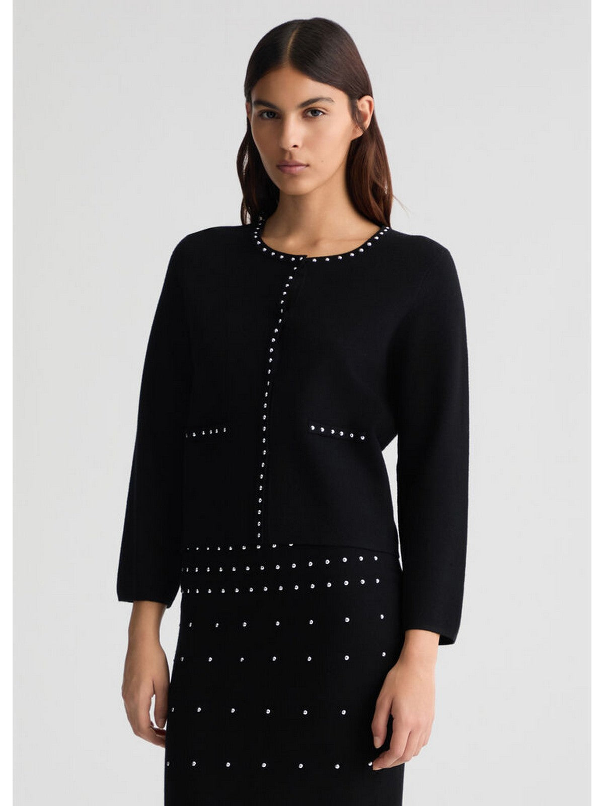 LIU JO WHITE Giacca Donna  WA5384MS99E 22222 Nero gioboutiqueweb