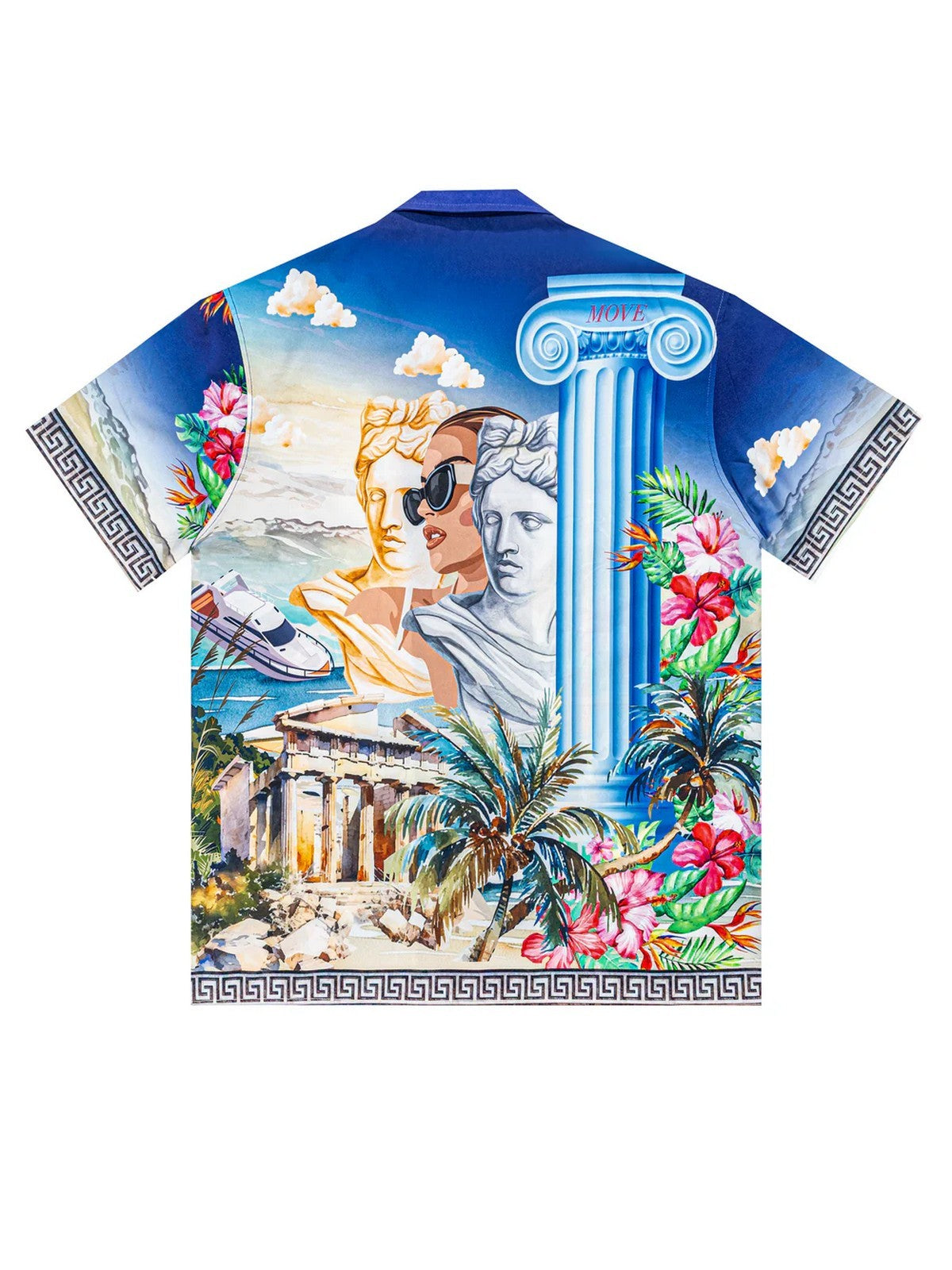 MOVE be different Camicia Uomo  CAMICIA BOWLING PRINT E Multicolore