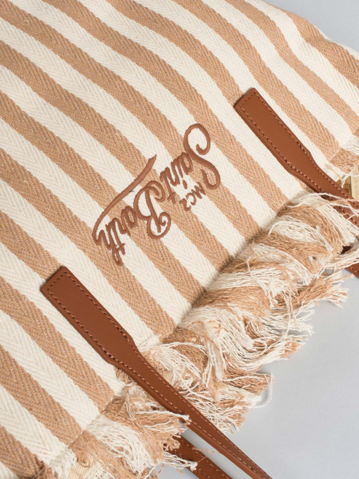 MC2 SAINT BARTH Borsa Donna  CITY BAG MID FRINGE 01763L HB STRIPES 19 EMB