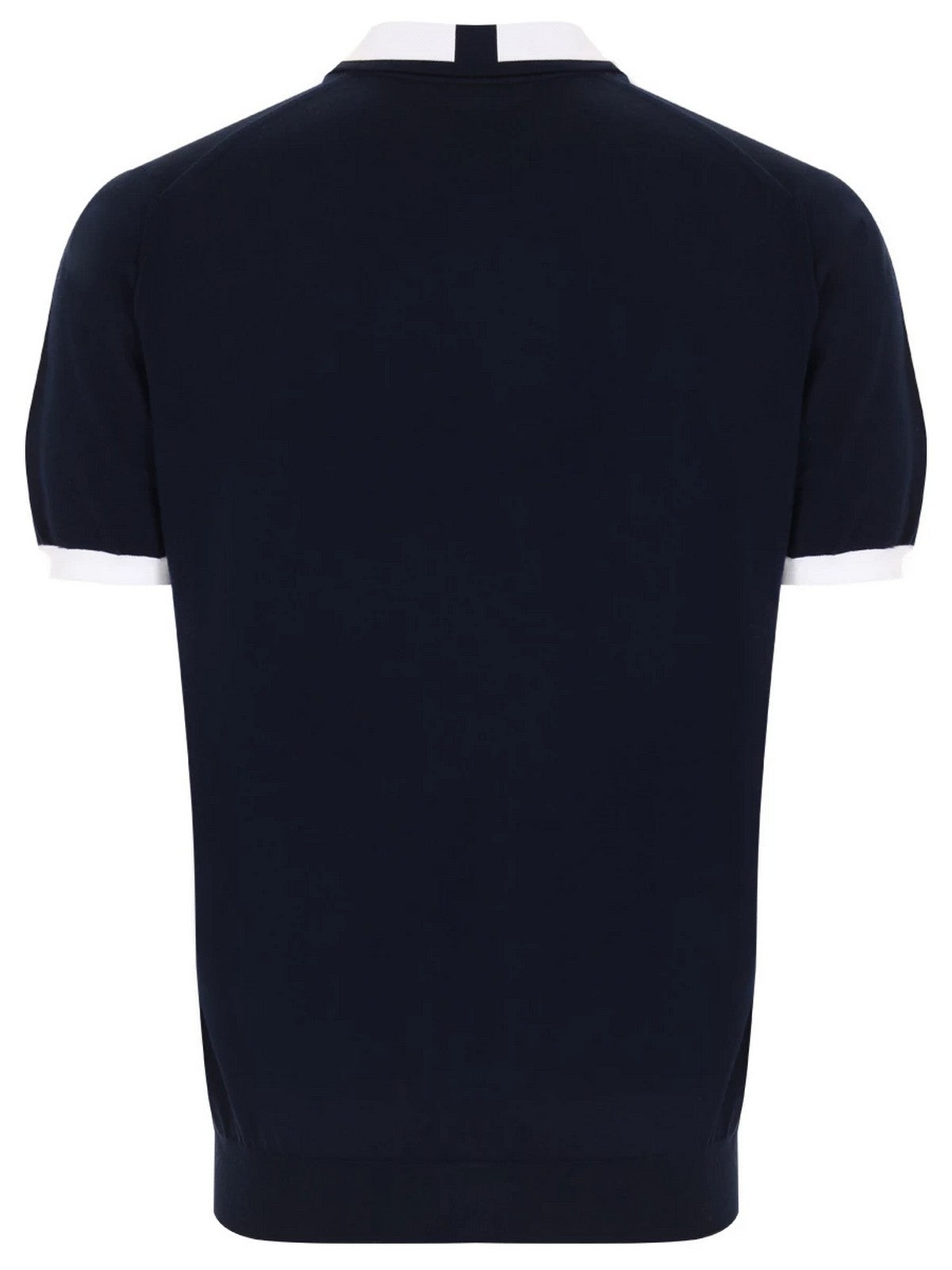 KITON T-Shirt e Polo Uomo  UMK0571V111A00J DARK BLUE/WHITE Blu gioboutiqueweb