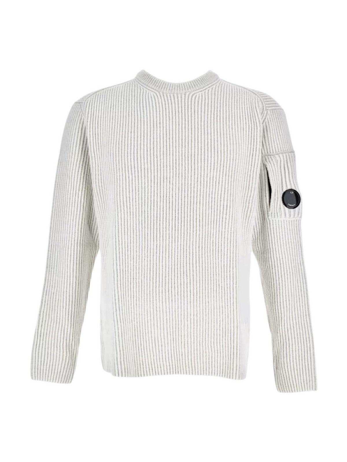 C.P. COMPANY Maglione Uomo  19CMKN307A006170A M12 M12 - WHITE MELANGE