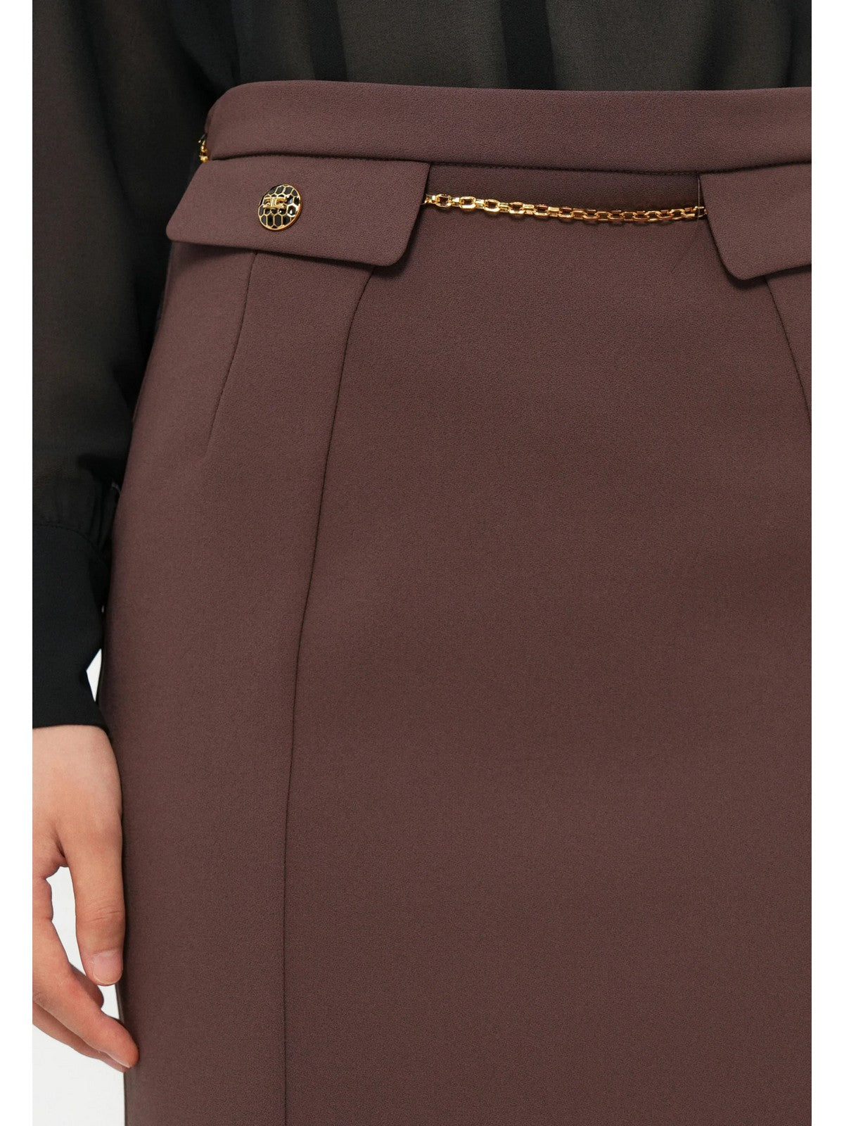 ELISABETTA FRANCHI Gonna Donna  GO14857E2 EA3 COFFEE