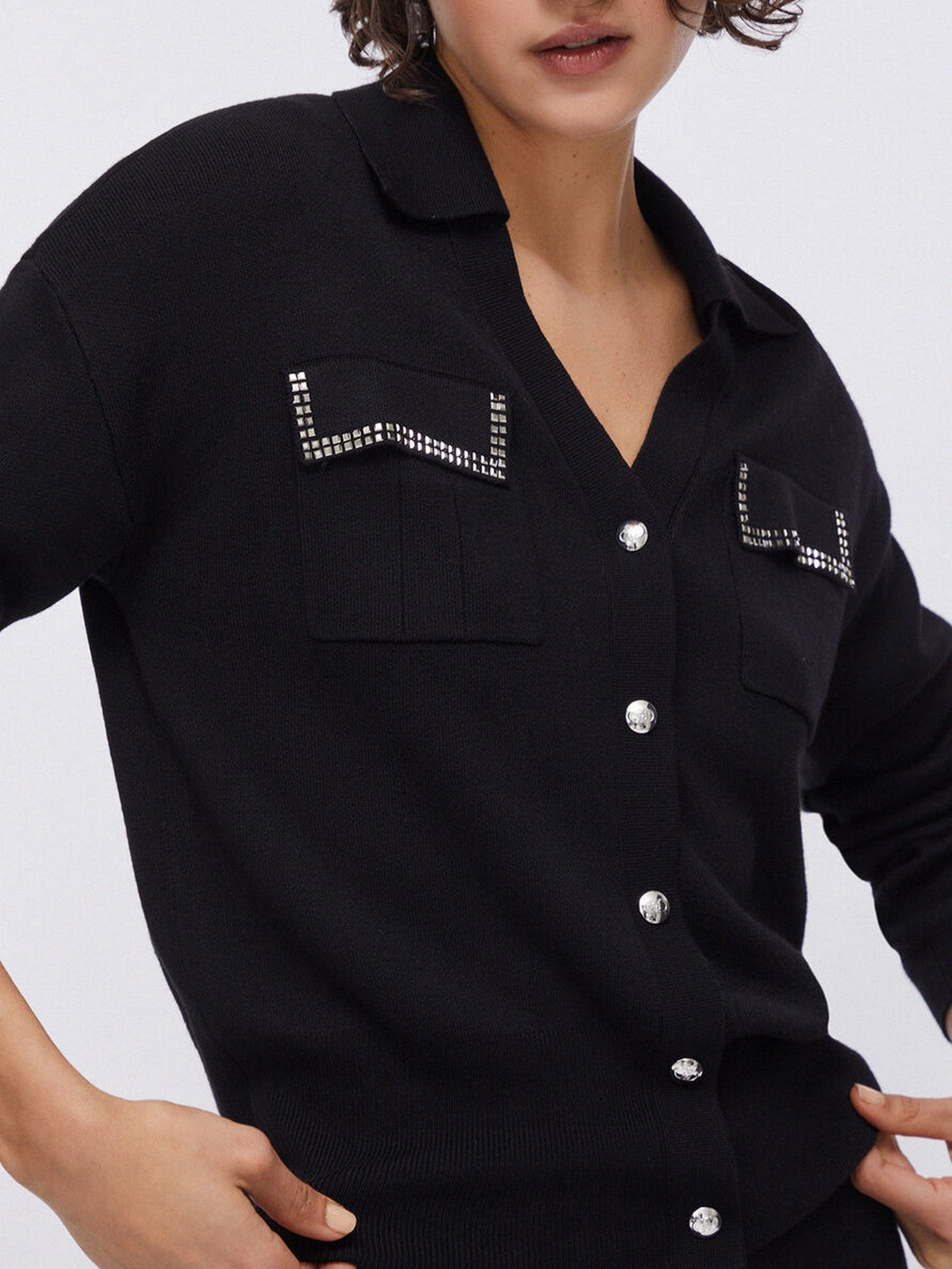 LIU JO SPORT Cardigan Donna  TA6041MS59L 22222 Nero gioboutiqueweb