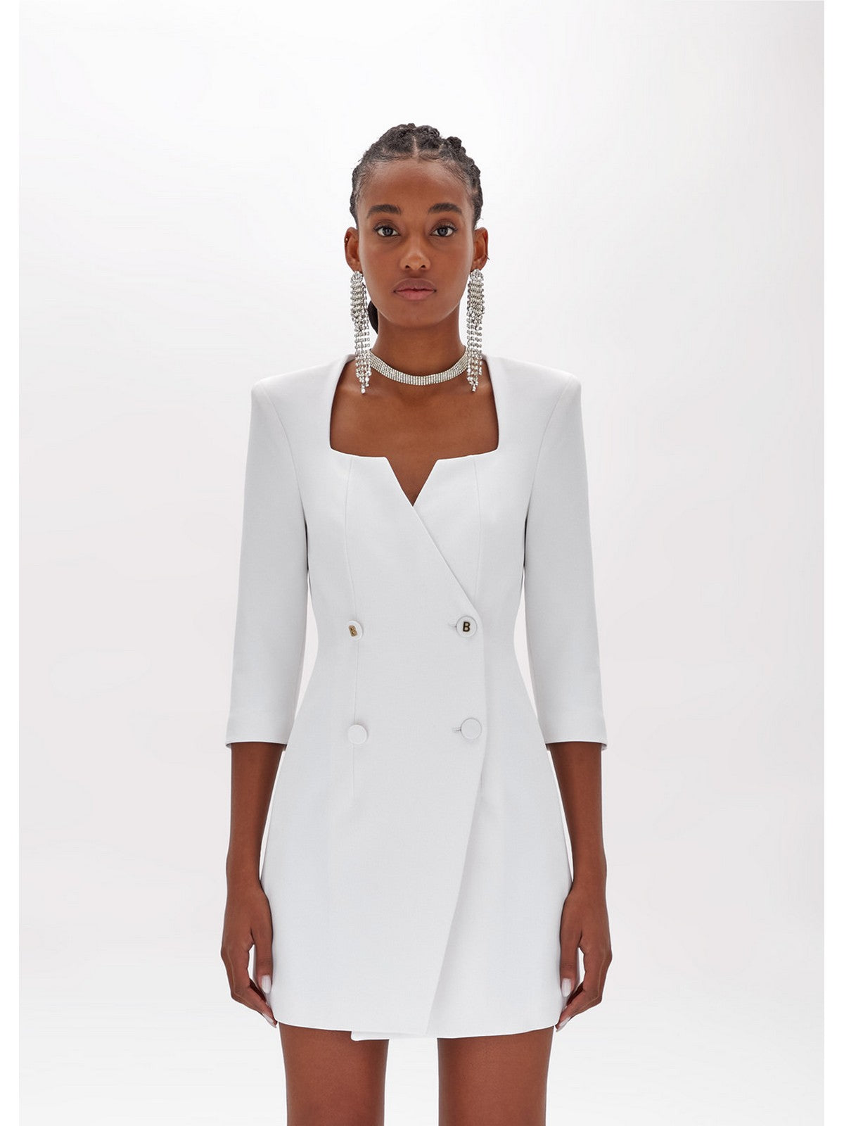 Blugirl Woman Dress Ra4128T3191 14300 White