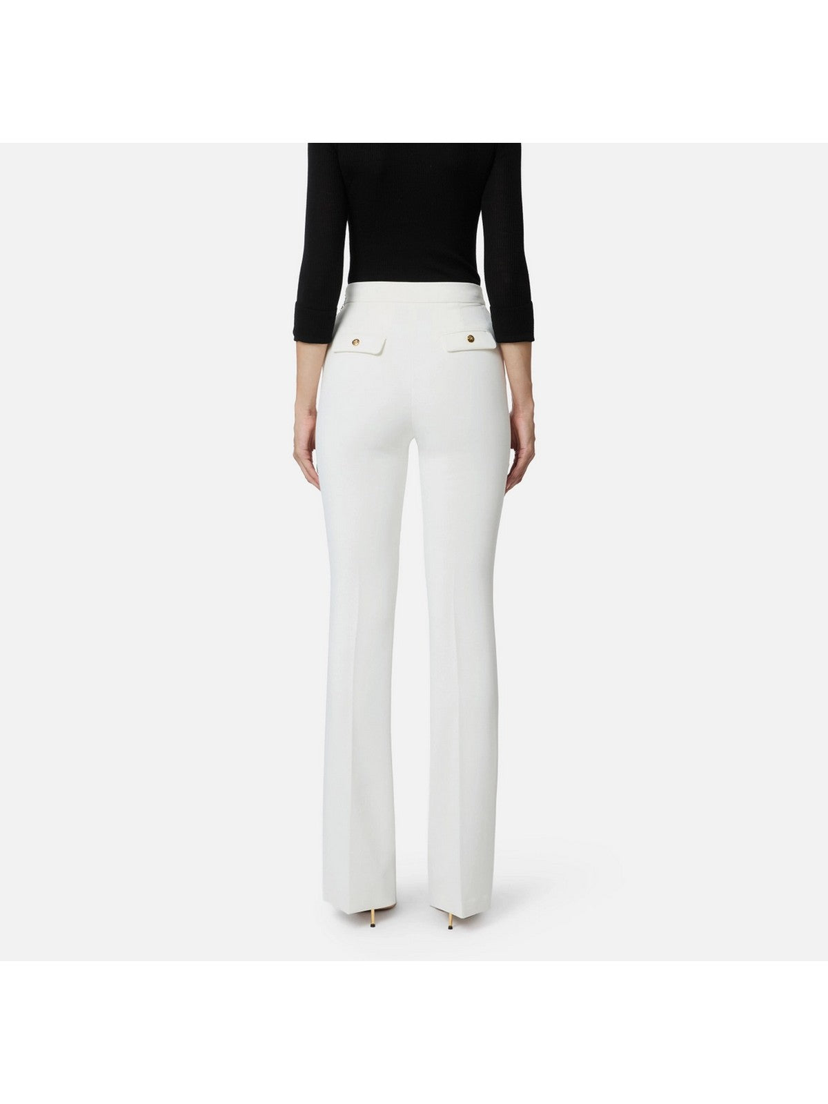 ELISABETTA FRANCHI Pantalone Donna  PA14157E2 360 Avorio gioboutiqueweb