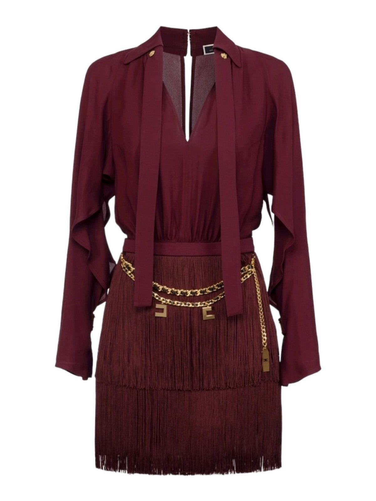 ELISABETTA FRANCHI Abito Donna  AB65446E2 CG3 Rosso gioboutiqueweb