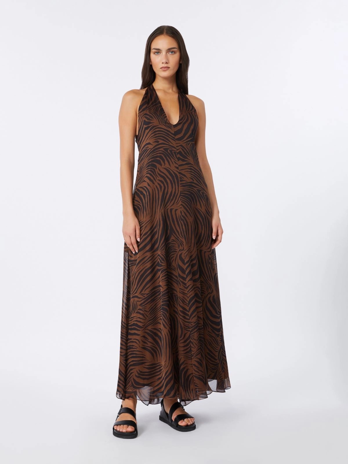 MAX MARA STUDIO Abito Donna MSTSALICE 2616221092600 002 Marrone gioboutiqueweb
