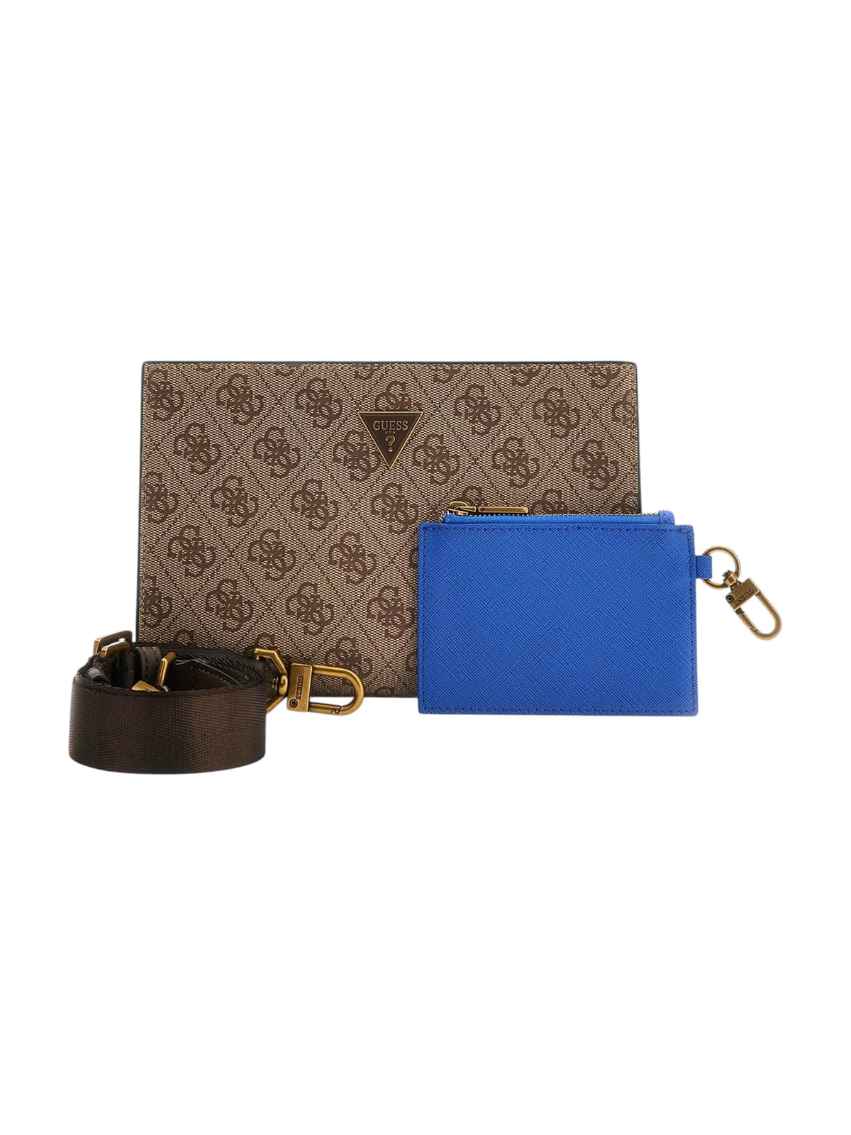 GUESS Tracolla Uomo MILANO CROSSBODY TOP ZIP HMMILO P6157 BBO BEIGE\BROWN gioboutiqueweb