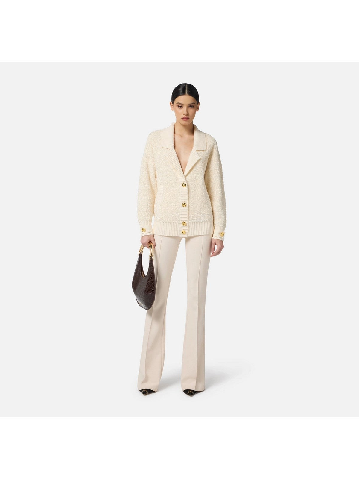 ELISABETTA FRANCHI Maglia Donna  MK44S57E2 DZ9 MILK gioboutiqueweb