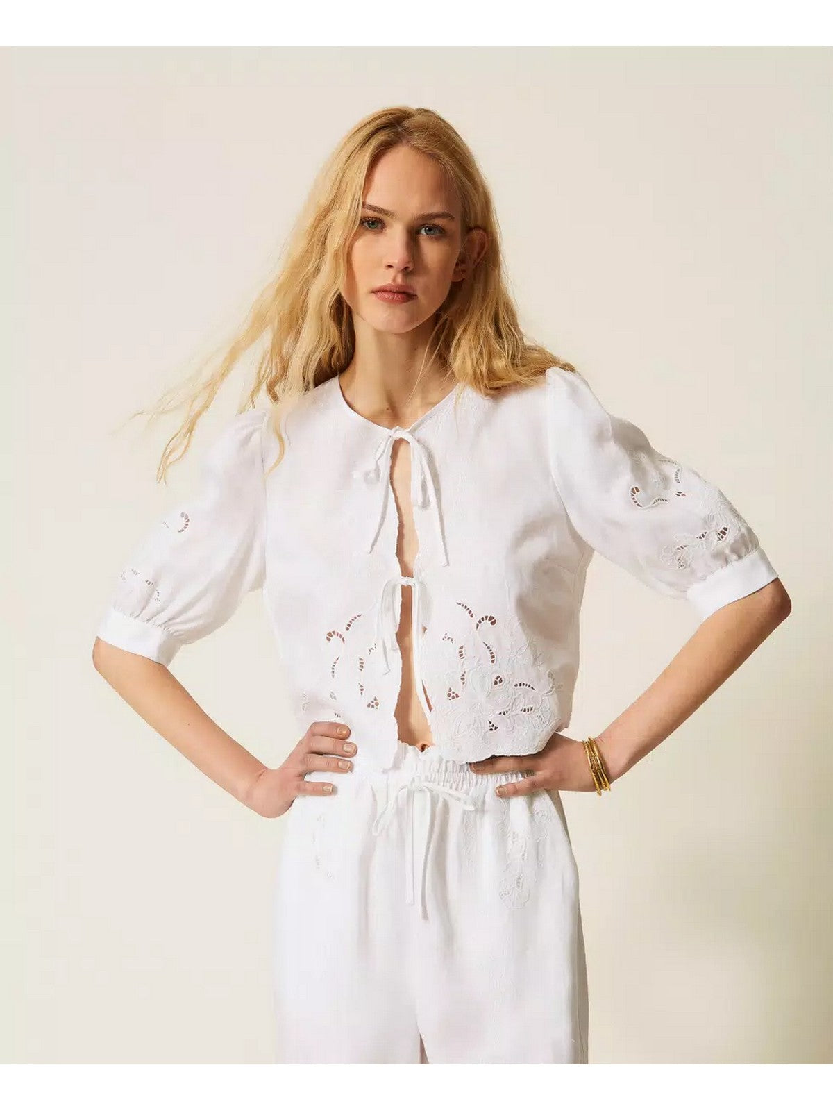 TWINSET Camicia Donna  261TT2120 00001 BIANCO OTTICO