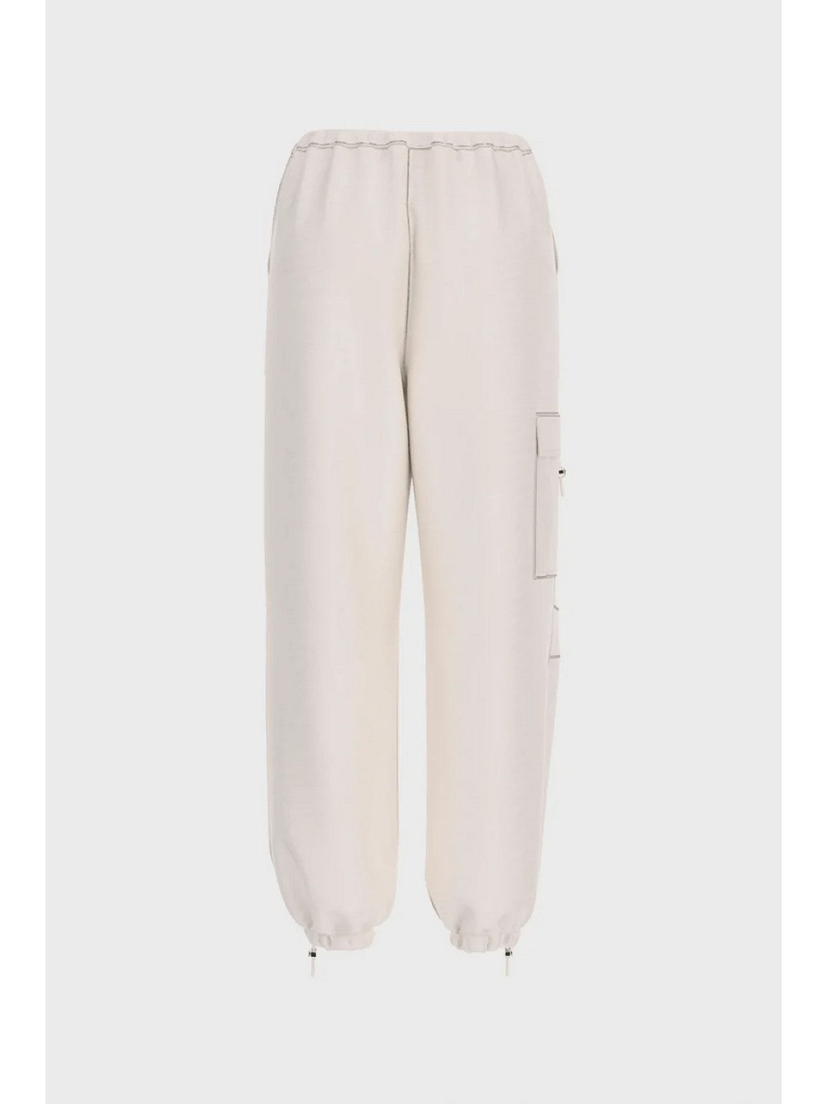 GUESS SPORT Pantalone Donna NAT CARGO PANTS V6RB16 WL232 G027 WHITE GLAM gioboutiqueweb