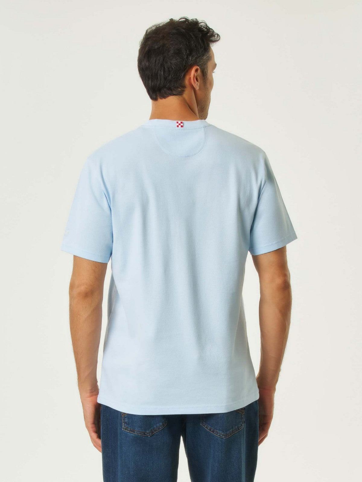 MC2 SAINT BARTH T-shirt Uomo  BAKEWELL 00132L PIQUET 31 LIGHT BLUE