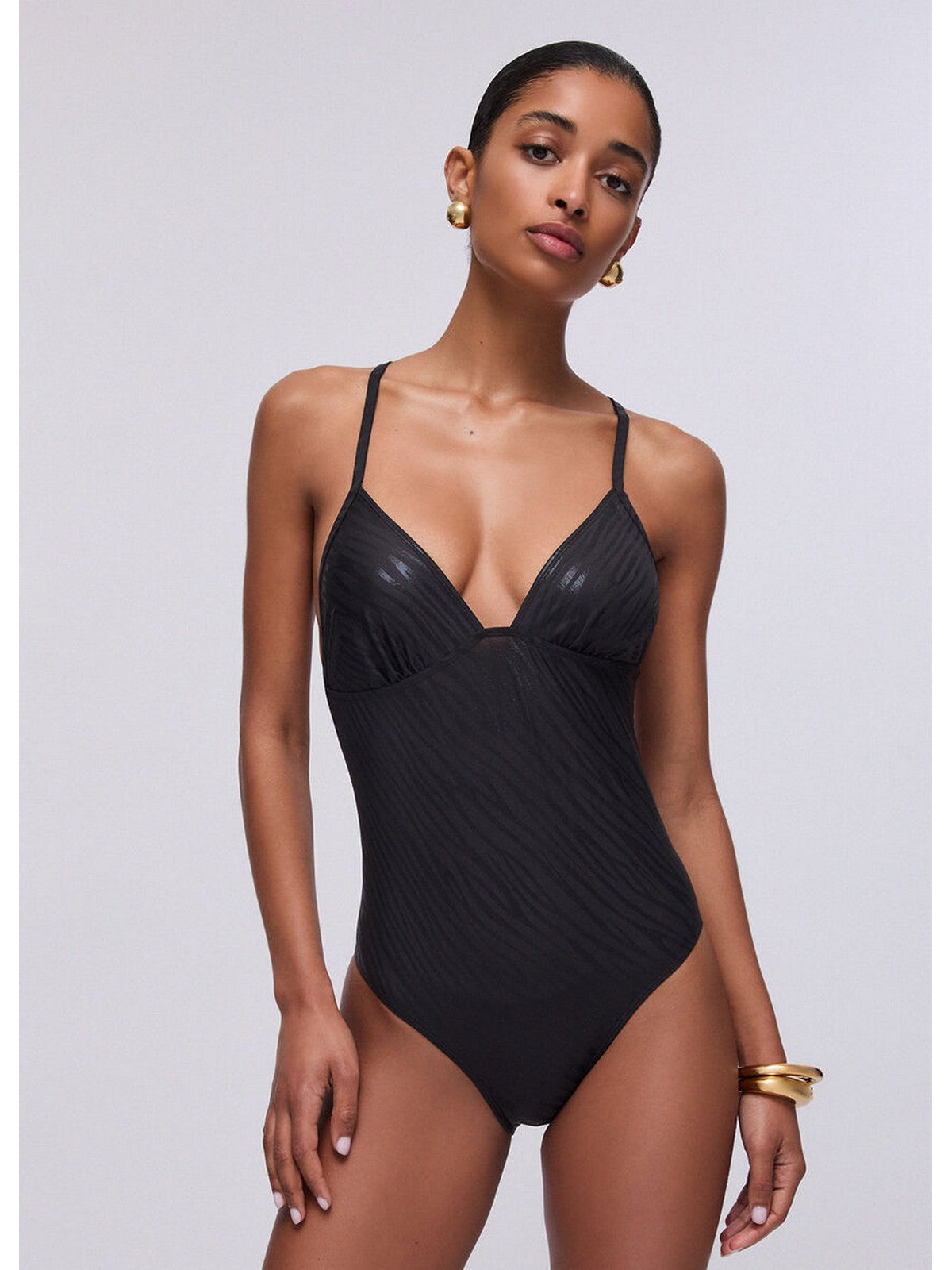 LIU JO BEACHWEAR Costume da bagno Donna  VA6190J3928 S9523 Nero foil zebra