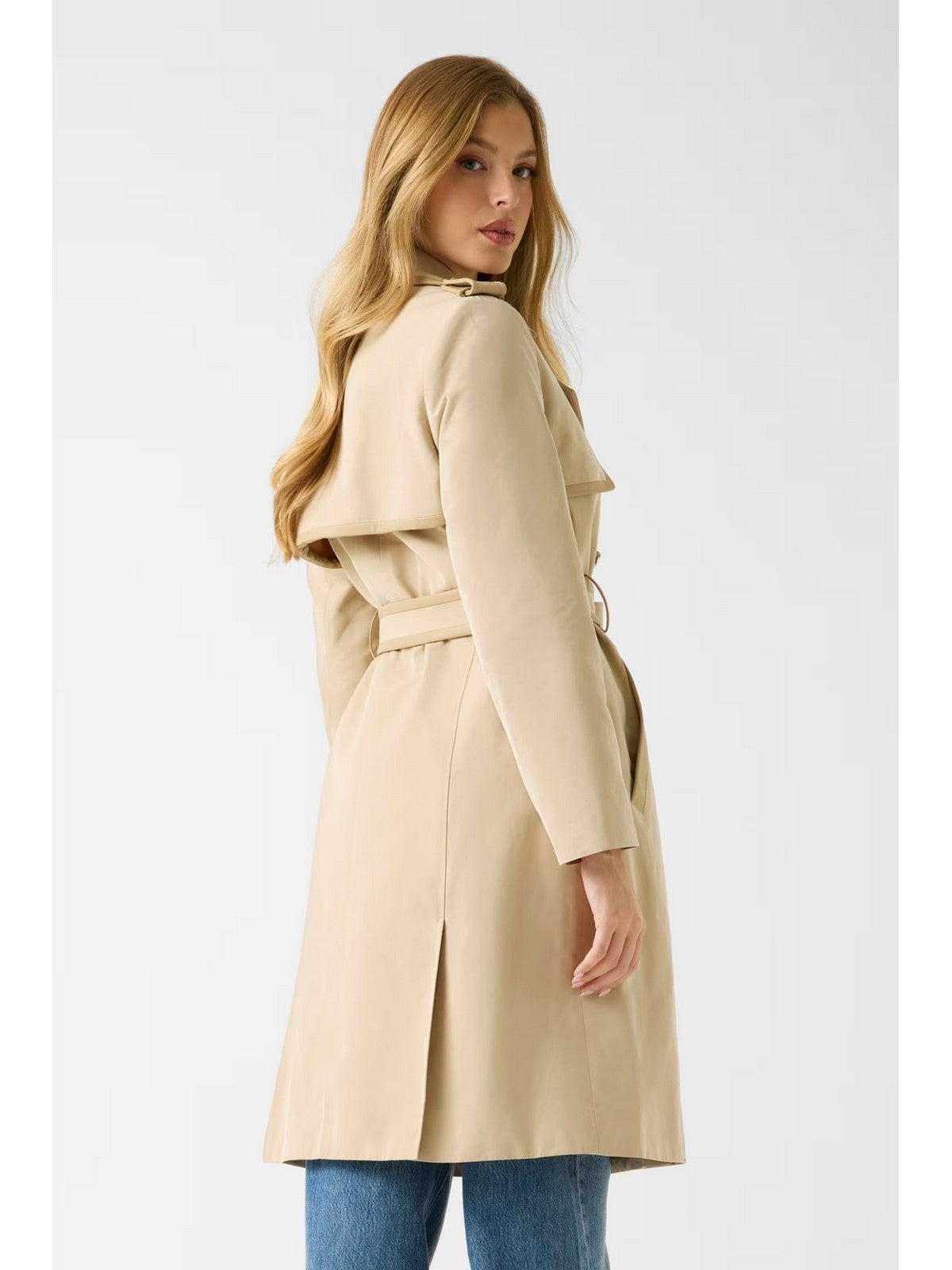 GUESS Trench Donna JENNY PU DETAILS TRENCH W5RL14 WGWD2 G1L7 FOAMY TAUPE