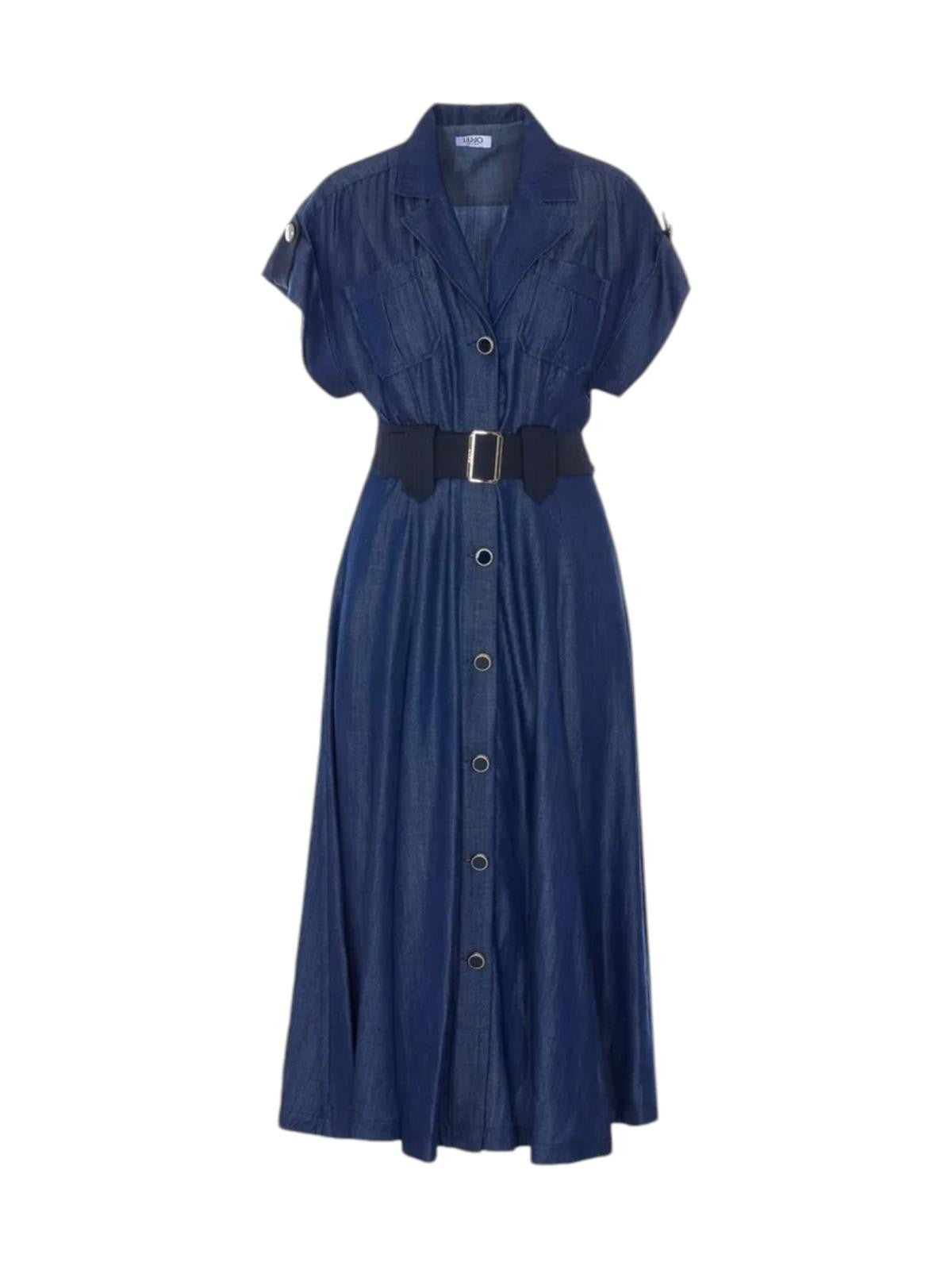 LIU JO BLUE DENIM Abito Donna  UA6315D0335 77000 NORMAL WASH gioboutiqueweb