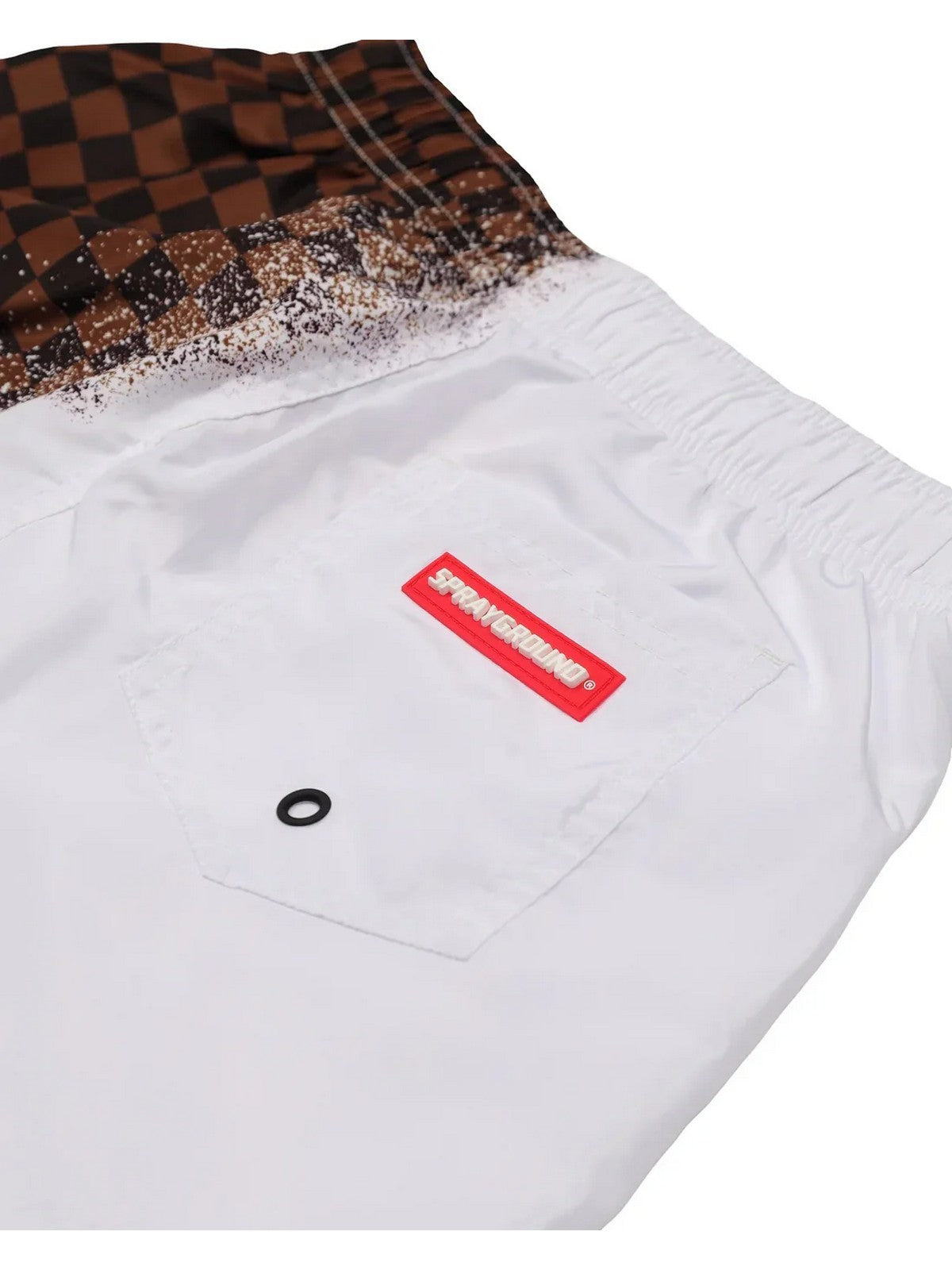 SPRAYGROUND Costume da bagno Uomo SPRAY SIP BROWN SWIM TRUNKS SP918WHT WHITE