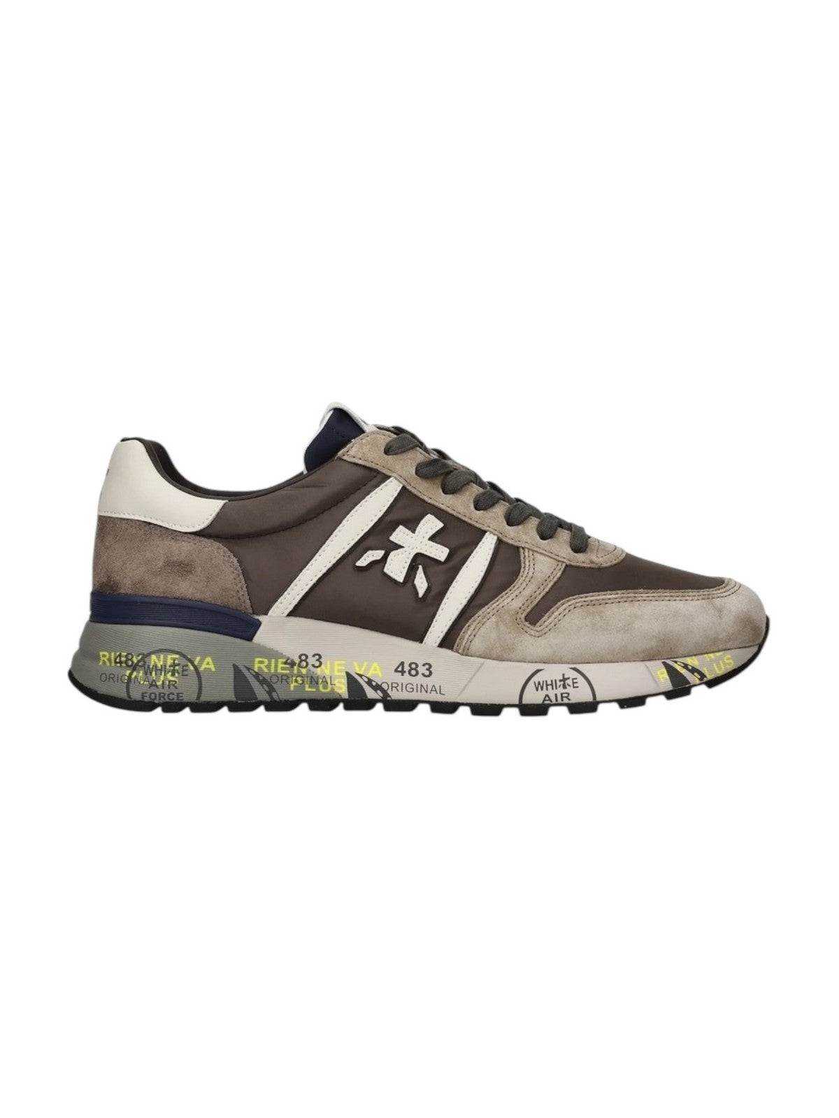 PREMIATA Sneaker Uomo  LANDER VAR 7704 TAUPE/BROWN