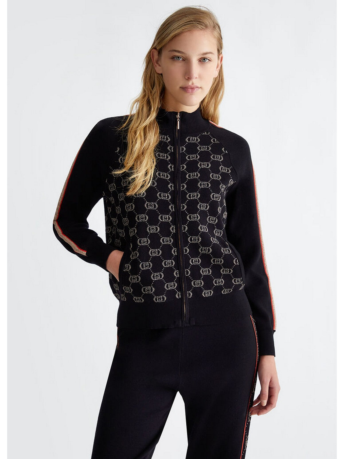 LIU JO SPORT Felpa Donna  TF4224MS63L A4279 Nero gioboutiqueweb