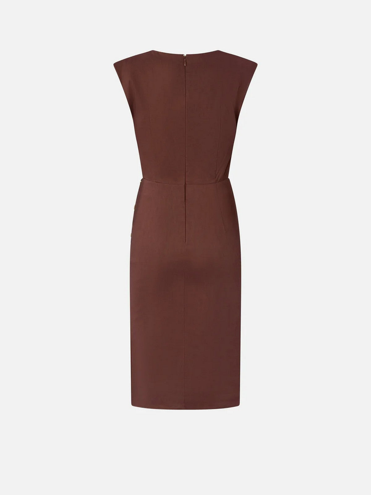 PINKO Abito Donna ALISSA ABITO LINO STRETCH 106521-A34I L78 MARRONE TERRA X PIANTE gioboutiqueweb