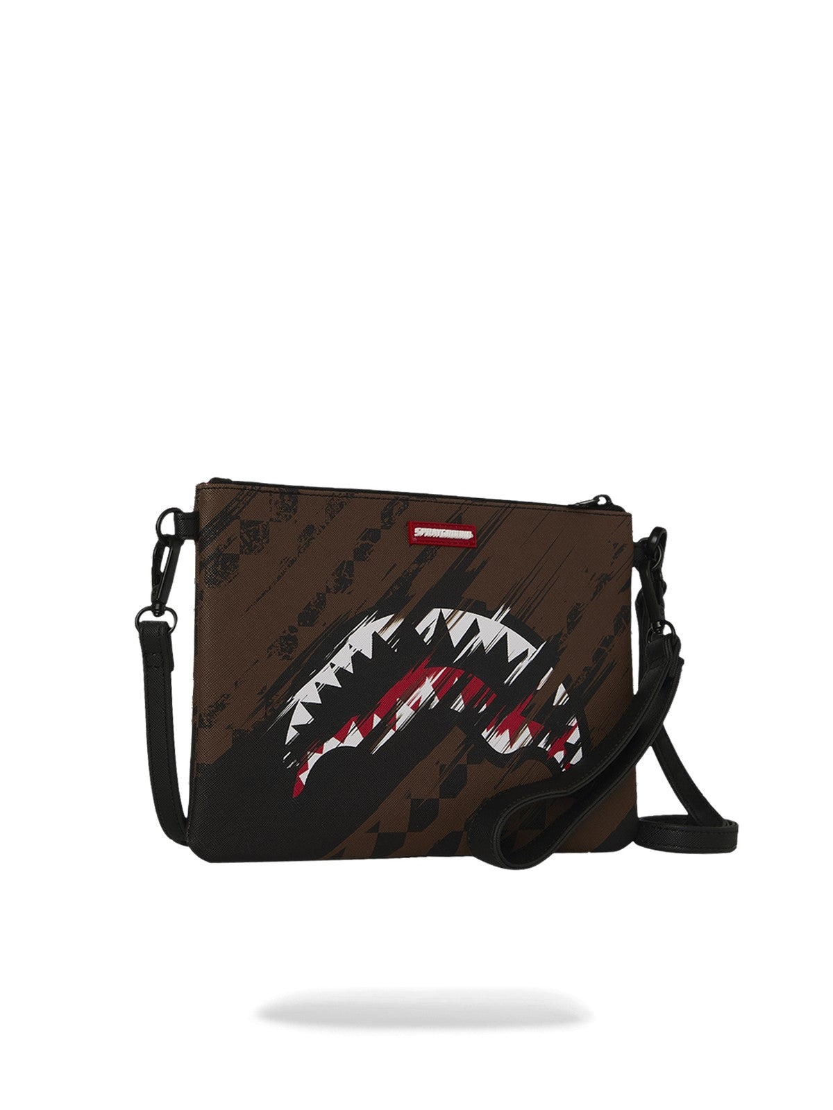 SPRAYGROUND Pochette Unisex adulto SMEARED GRUNGE CROSSBODY POUCHETTE 910B8969NSZ Marrone gioboutiqueweb