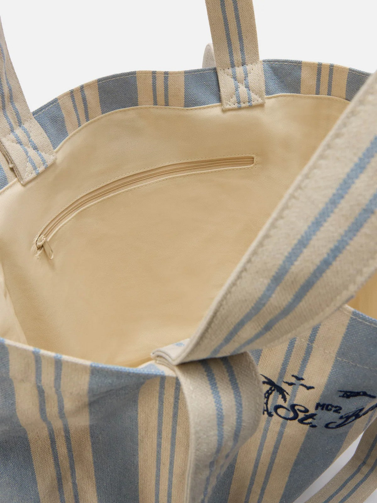 MC2 SAINT BARTH Borsa Donna  ESSENTIAL BEACH COTTON 07806L BIG STRIPES V 3161 EMB