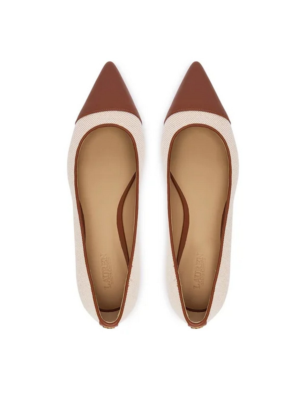 LAUREN RALPH LAUREN Ballerina Donna  802P10530 003 NTRL/BUFF/LAUREN TAN gioboutiqueweb