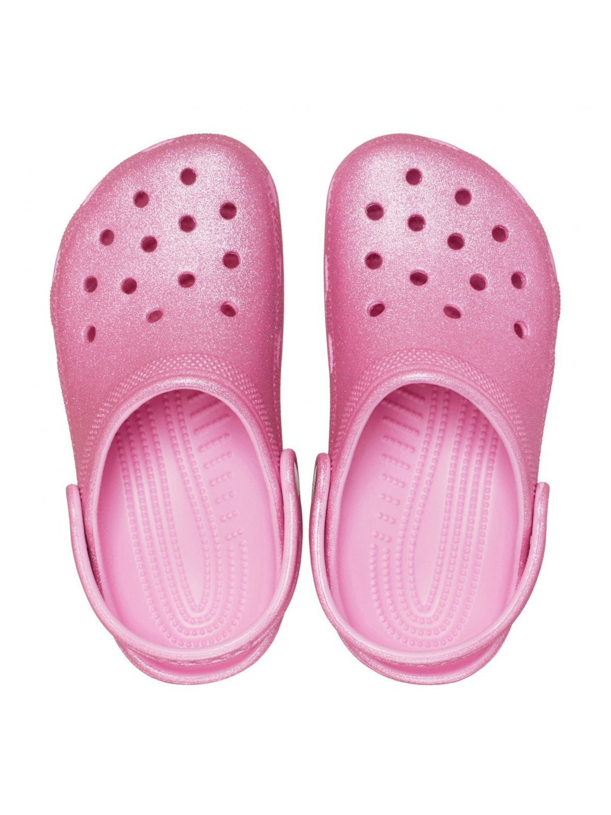 CROCS Sabot Bambine e ragazze Classic Glitter Clog K PINK TWEED GLITTER - 206993 6XE gioboutiqueweb