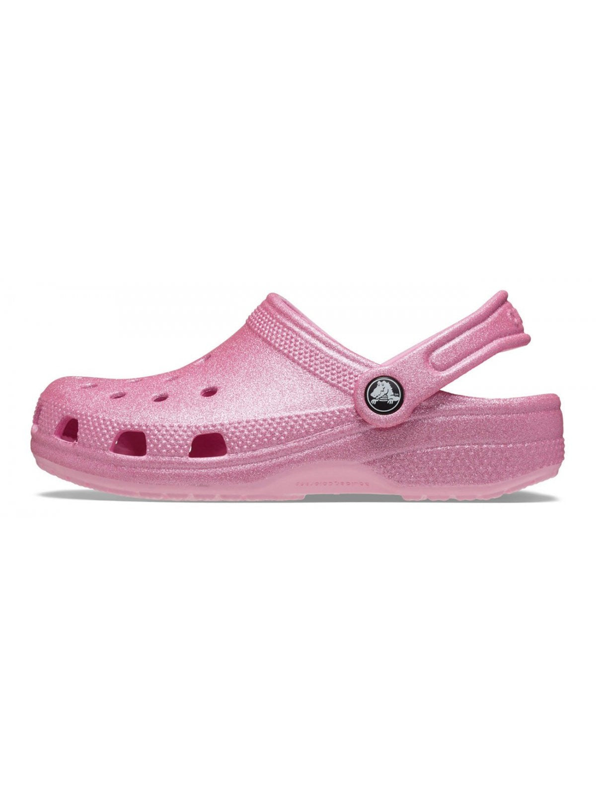 CROCS Sabot Bambine e ragazze Classic Glitter Clog K PINK TWEED GLITTER - 206993 6XE gioboutiqueweb