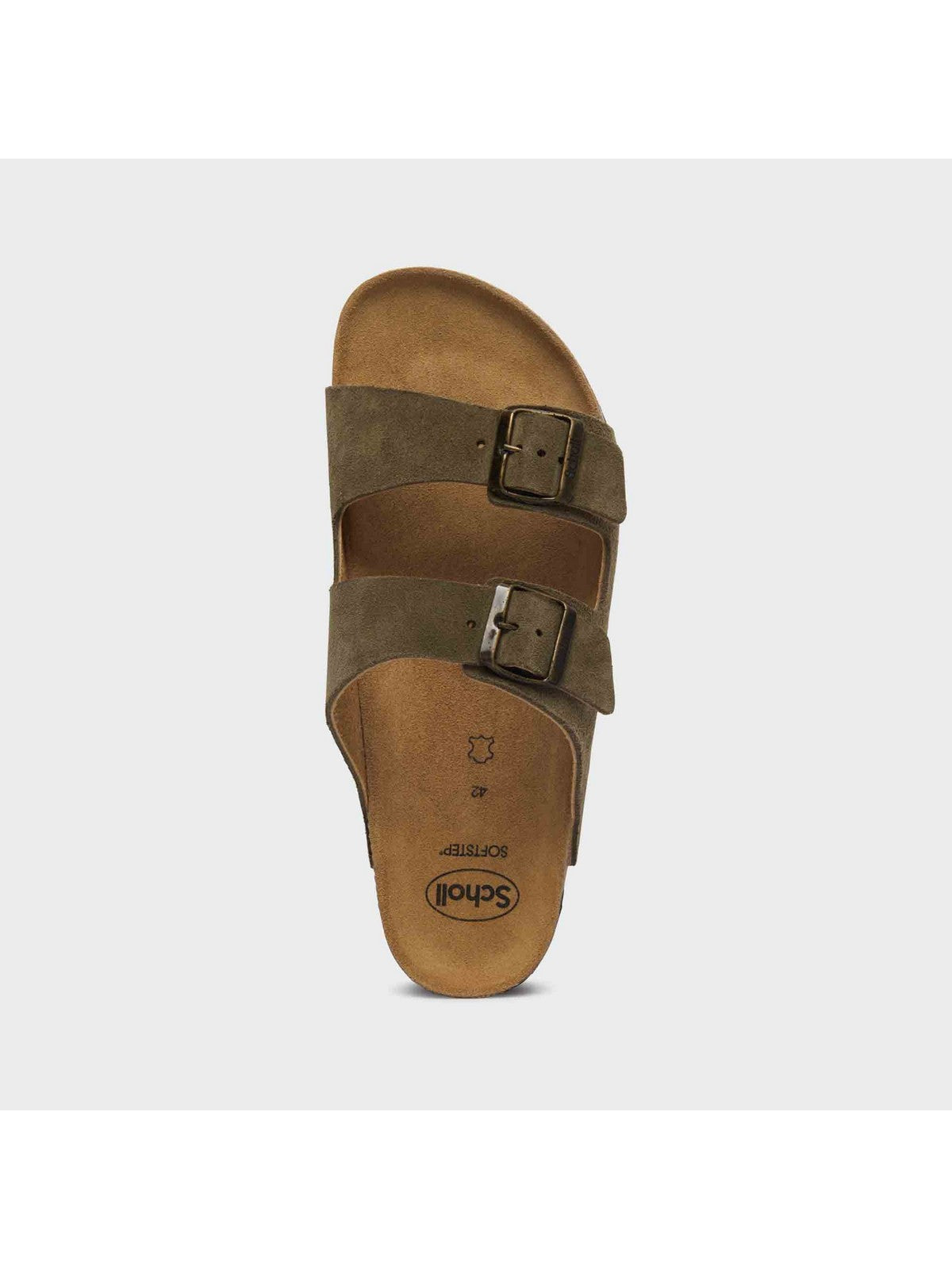 SCHOLL Sandalo Uomo JULIEN Suede Kaki M KAKI - F300741147 gioboutiqueweb