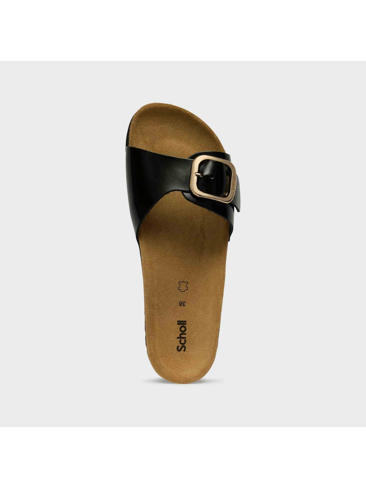 SCHOLL Sandalo Donna Kathleen Black Pat Ltr BLACK - F315191004 gioboutiqueweb