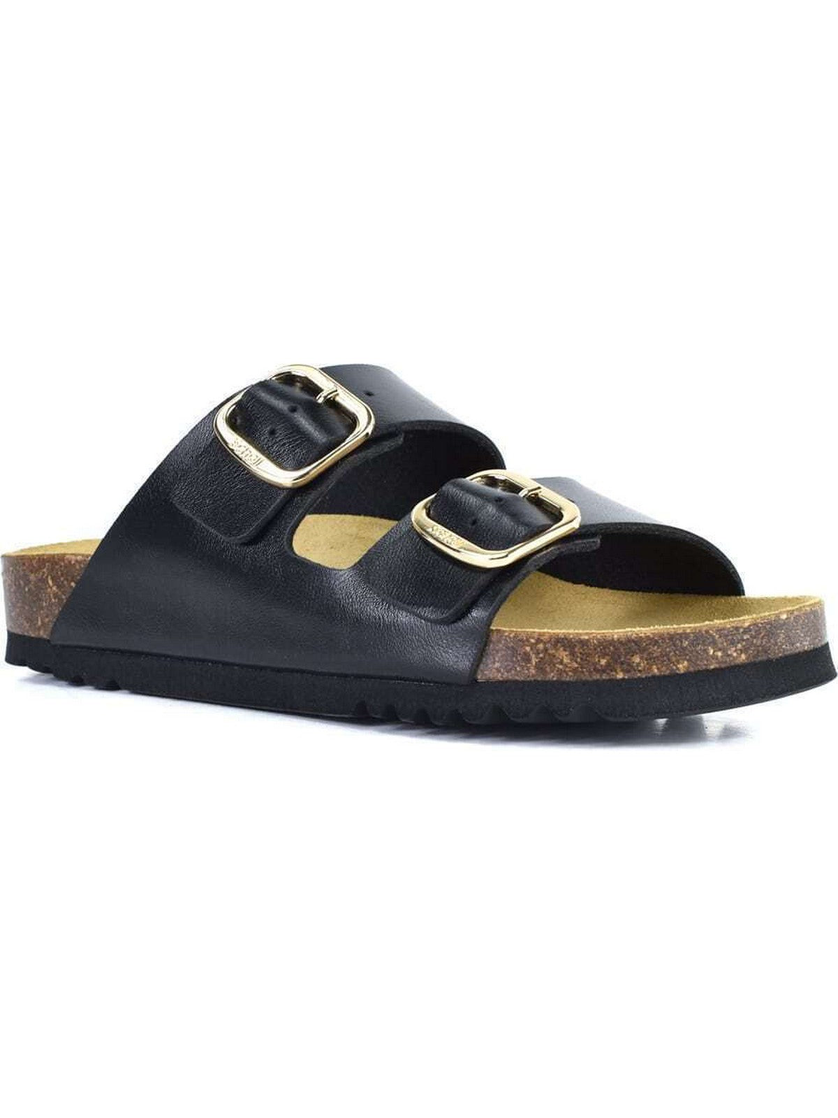 SCHOLL Sandalo Donna JOSEPHINE BLACK LAM SYNTH BLACK - F321681004 gioboutiqueweb